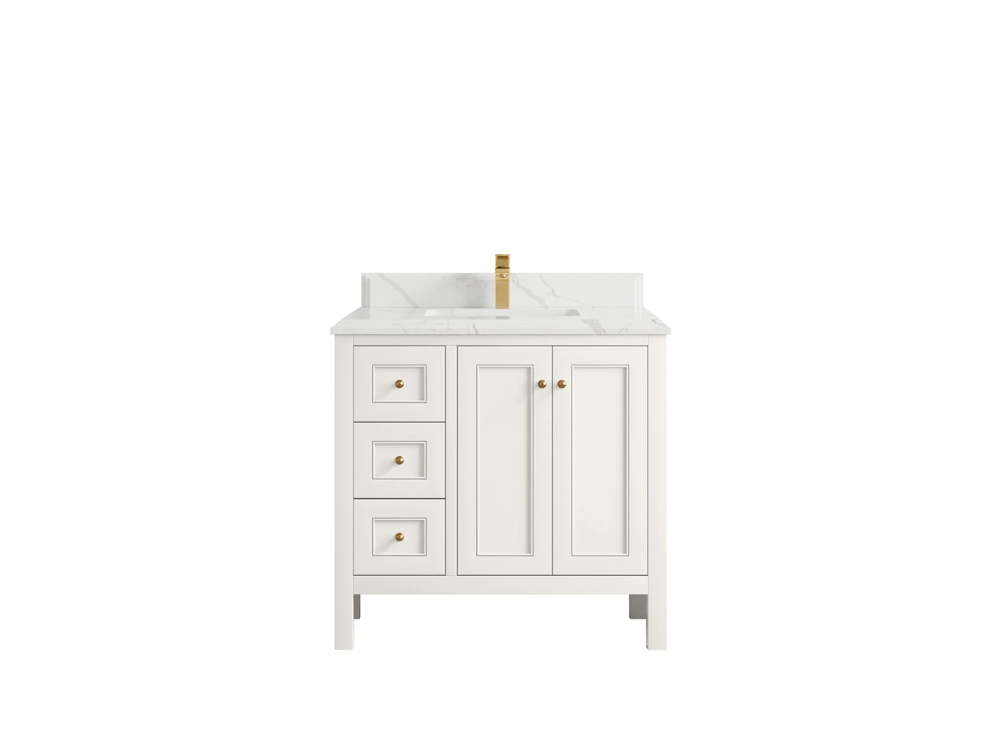 Nashville 36 in. W x 22 in. D Center Sink Bathroom Vanity - Image 33