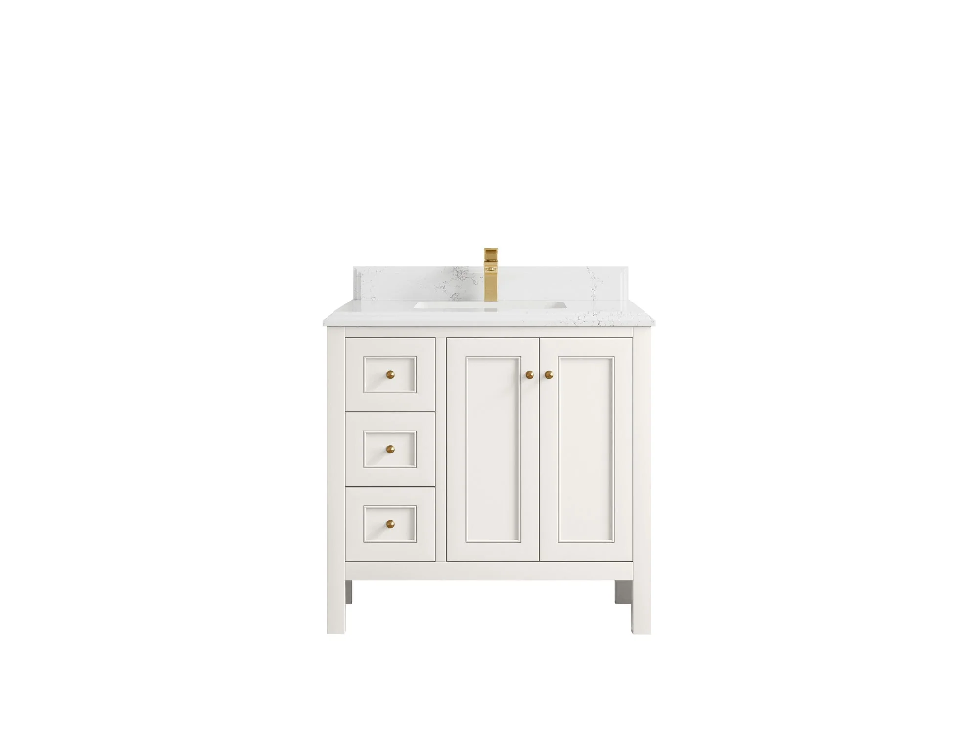 Nashville 36 in. W x 22 in. D Center Sink Bathroom Vanity - Image 35