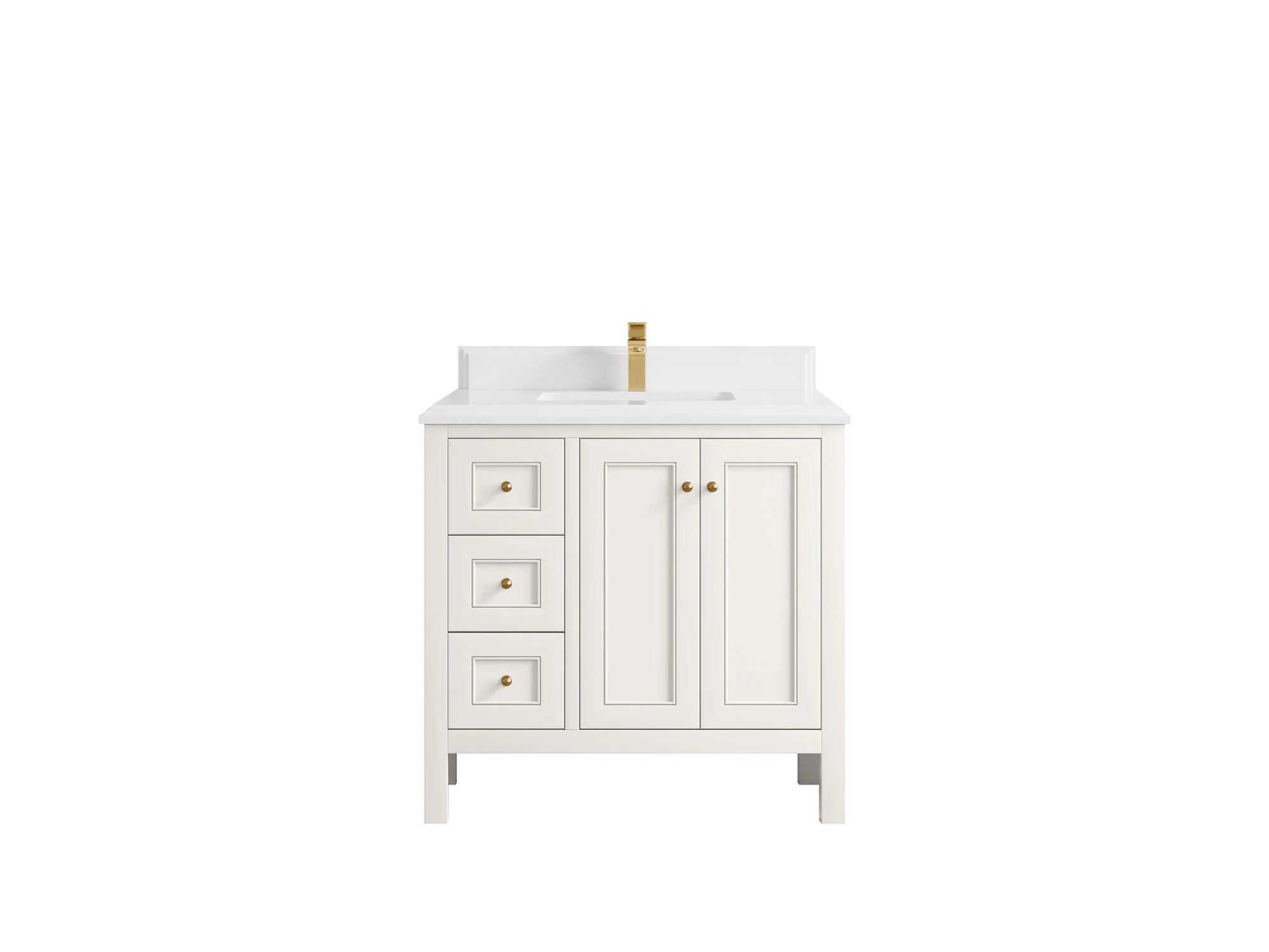 Nashville 36 in. W x 22 in. D Center Sink Bathroom Vanity - Image 37