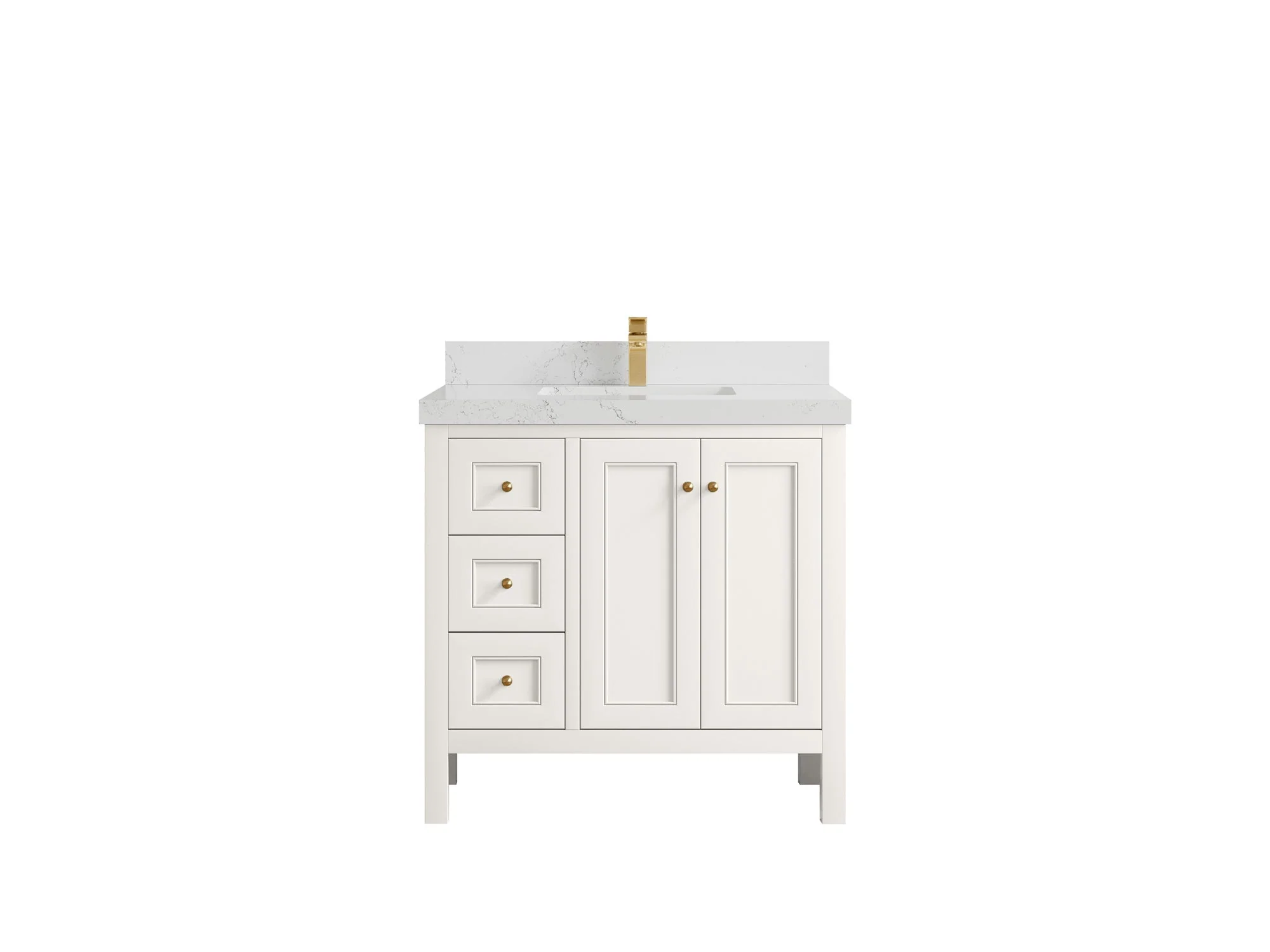Nashville 36 in. W x 22 in. D Center Sink Bathroom Vanity - Image 39