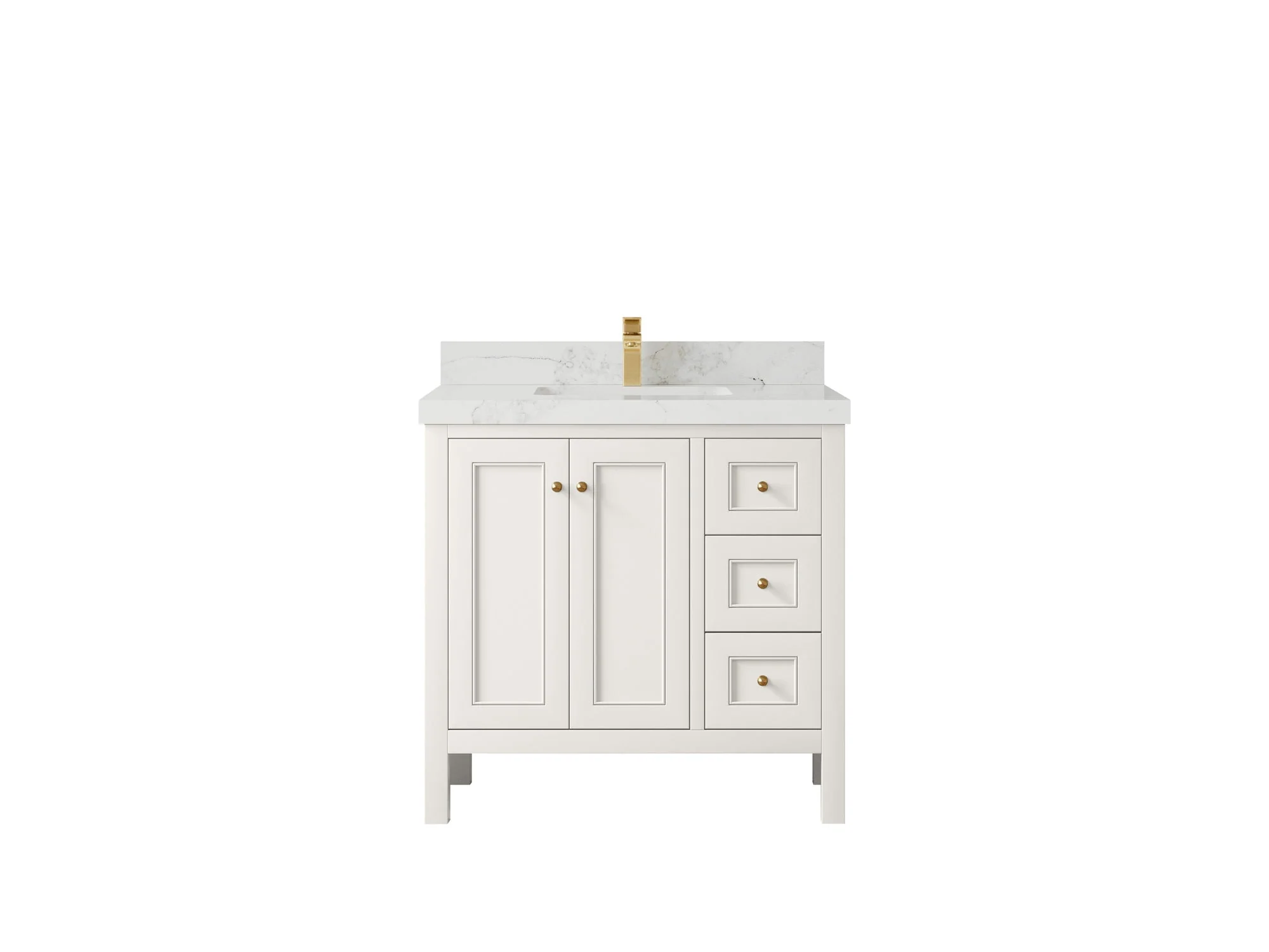 Nashville 36 in. W x 22 in. D Center Sink Bathroom Vanity - Image 23