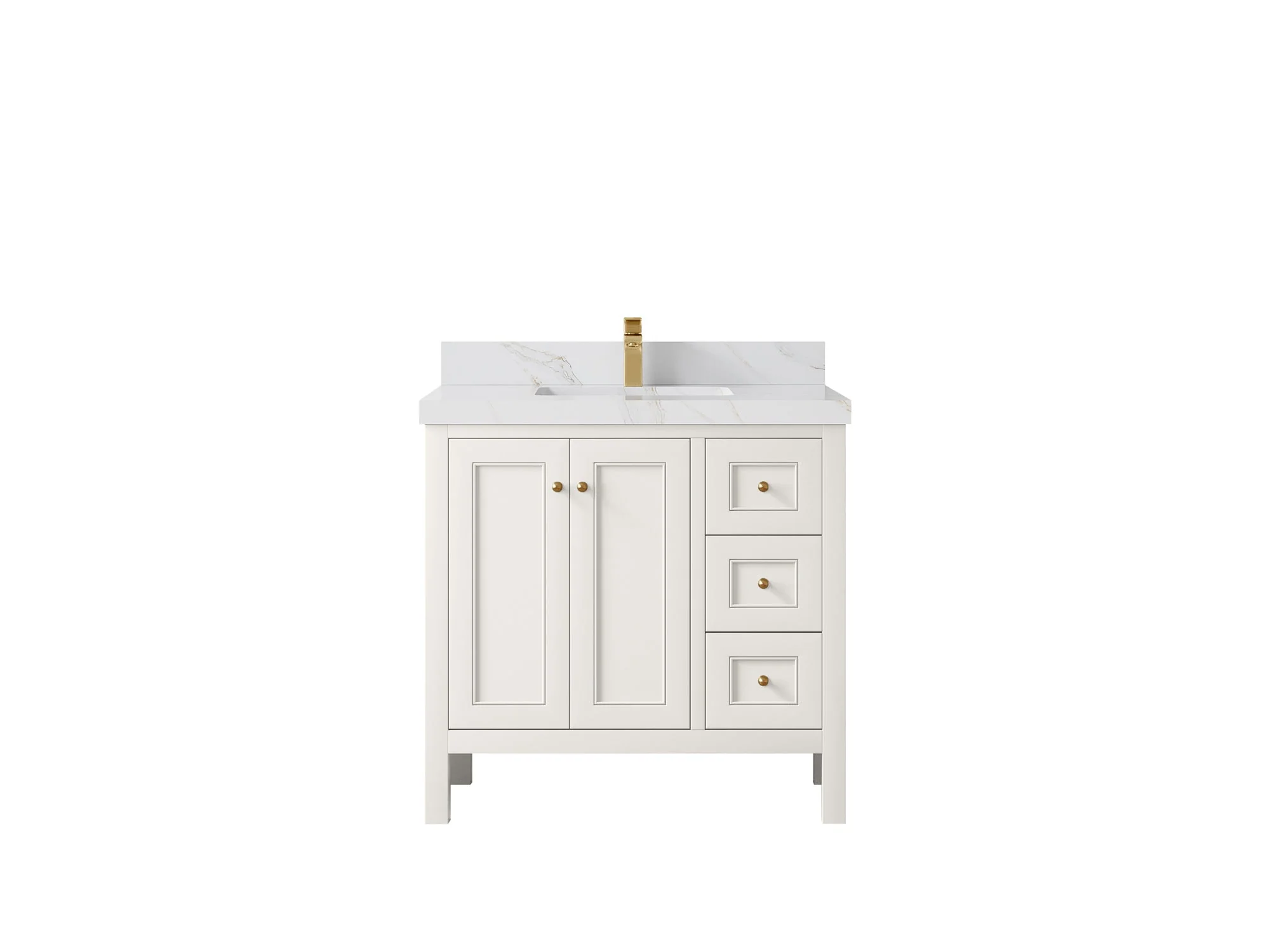 Nashville 36 in. W x 22 in. D Center Sink Bathroom Vanity - Image 27