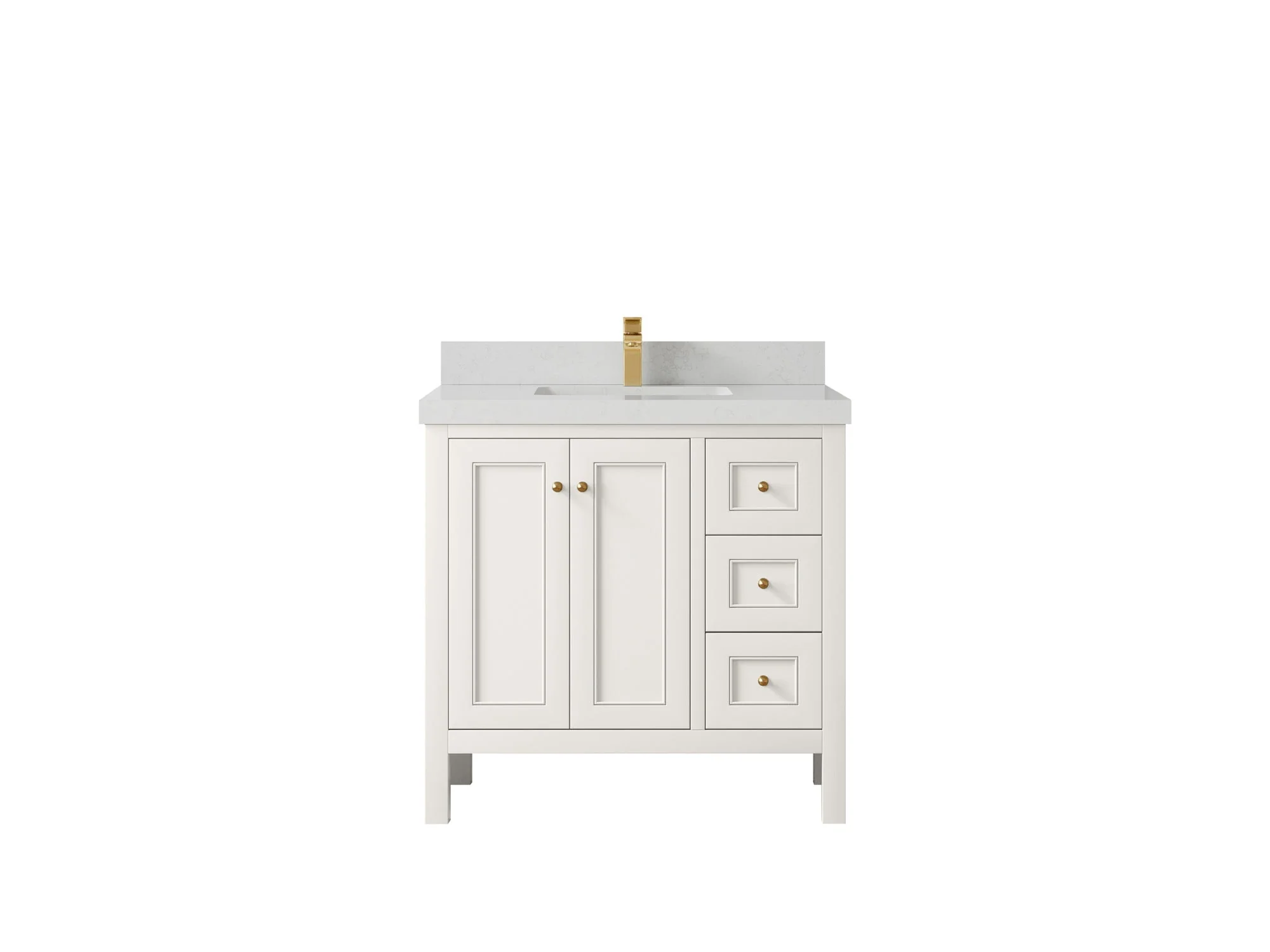 Nashville 36 in. W x 22 in. D Center Sink Bathroom Vanity - Image 31