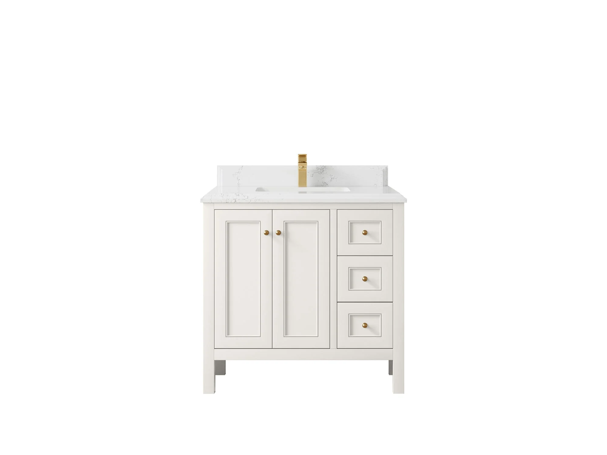 Nashville 36 in. W x 22 in. D Center Sink Bathroom Vanity - Image 35