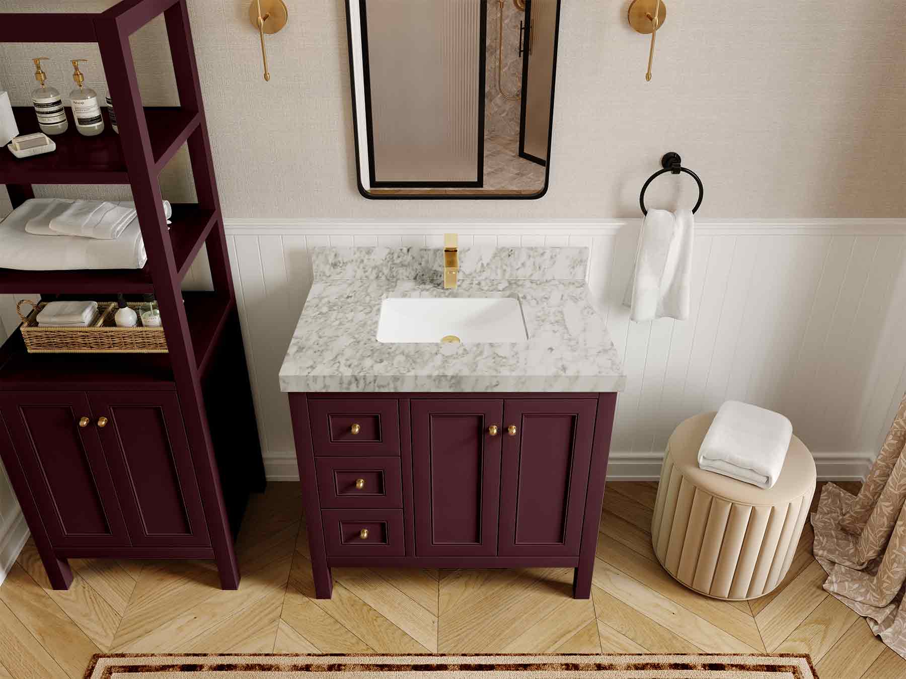Nashville 36 in. W x 22 in. D Center Sink Bathroom Vanity - Image 12
