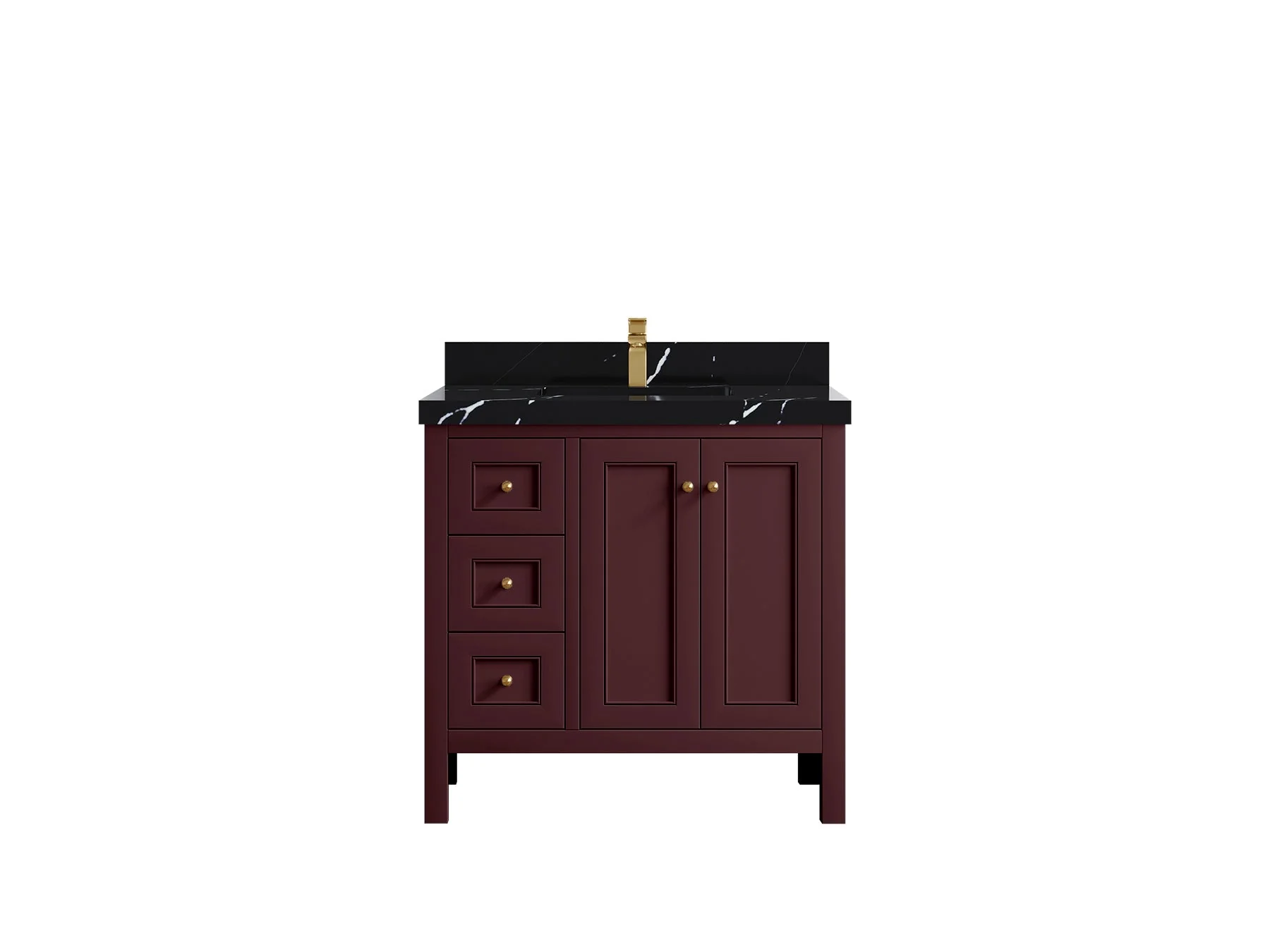 Nashville 36 in. W x 22 in. D Center Sink Bathroom Vanity - Image 25
