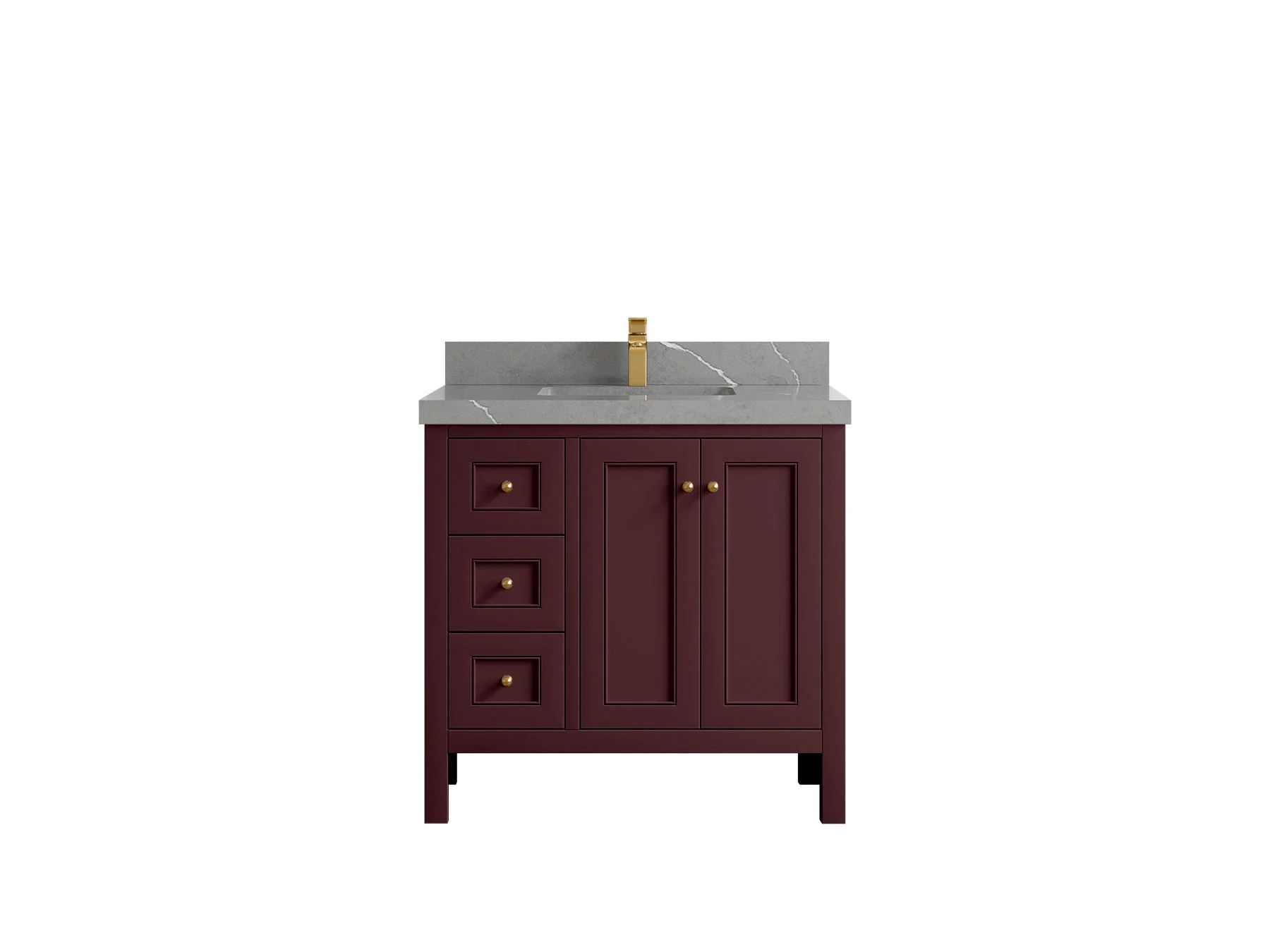 Nashville 36 in. W x 22 in. D Center Sink Bathroom Vanity - Image 39