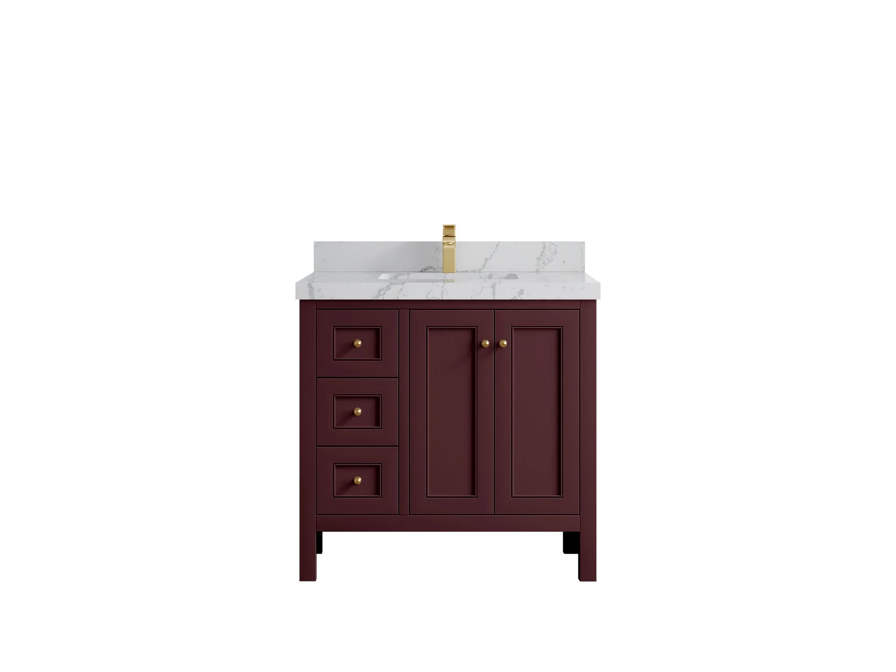Nashville 36 in. W x 22 in. D Center Sink Bathroom Vanity - Image 47