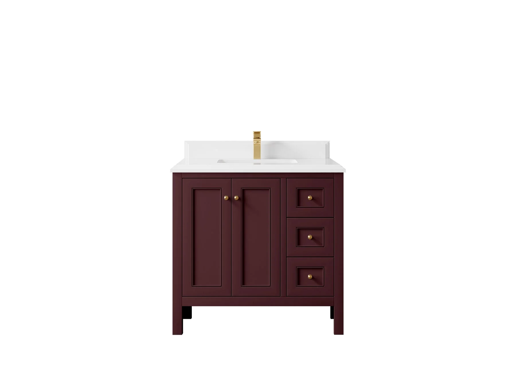 Nashville 36 in. W x 22 in. D Center Sink Bathroom Vanity - Image 13