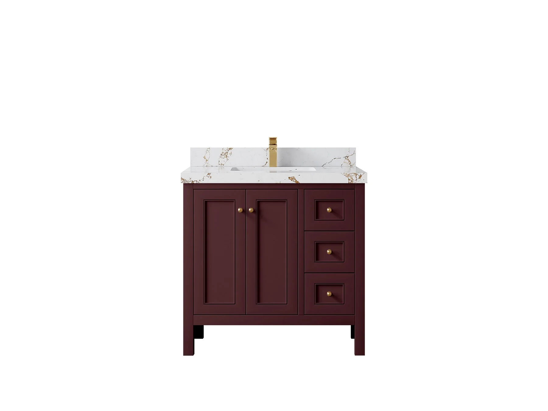 Nashville 36 in. W x 22 in. D Center Sink Bathroom Vanity - Image 17