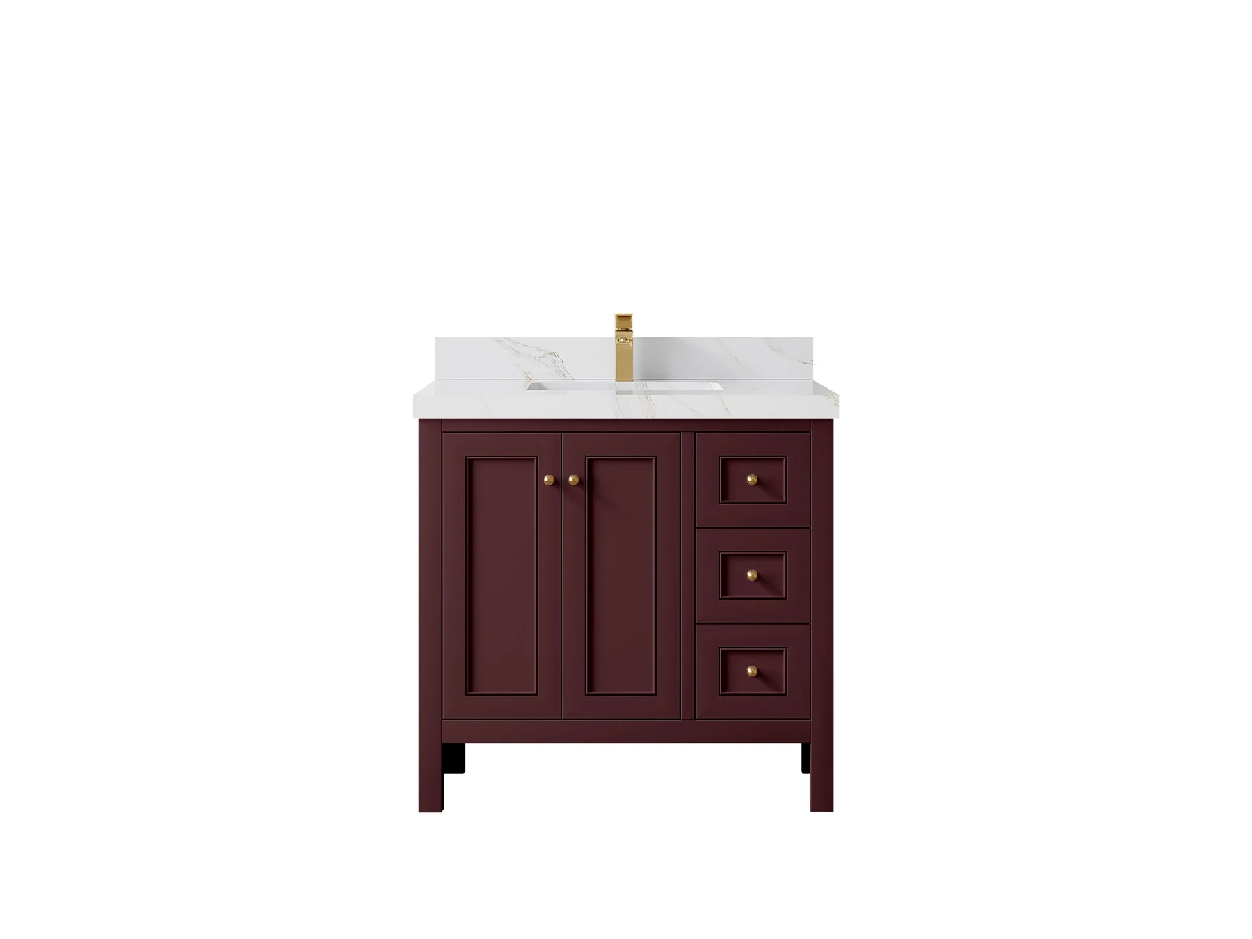 Nashville 36 in. W x 22 in. D Center Sink Bathroom Vanity - Image 19