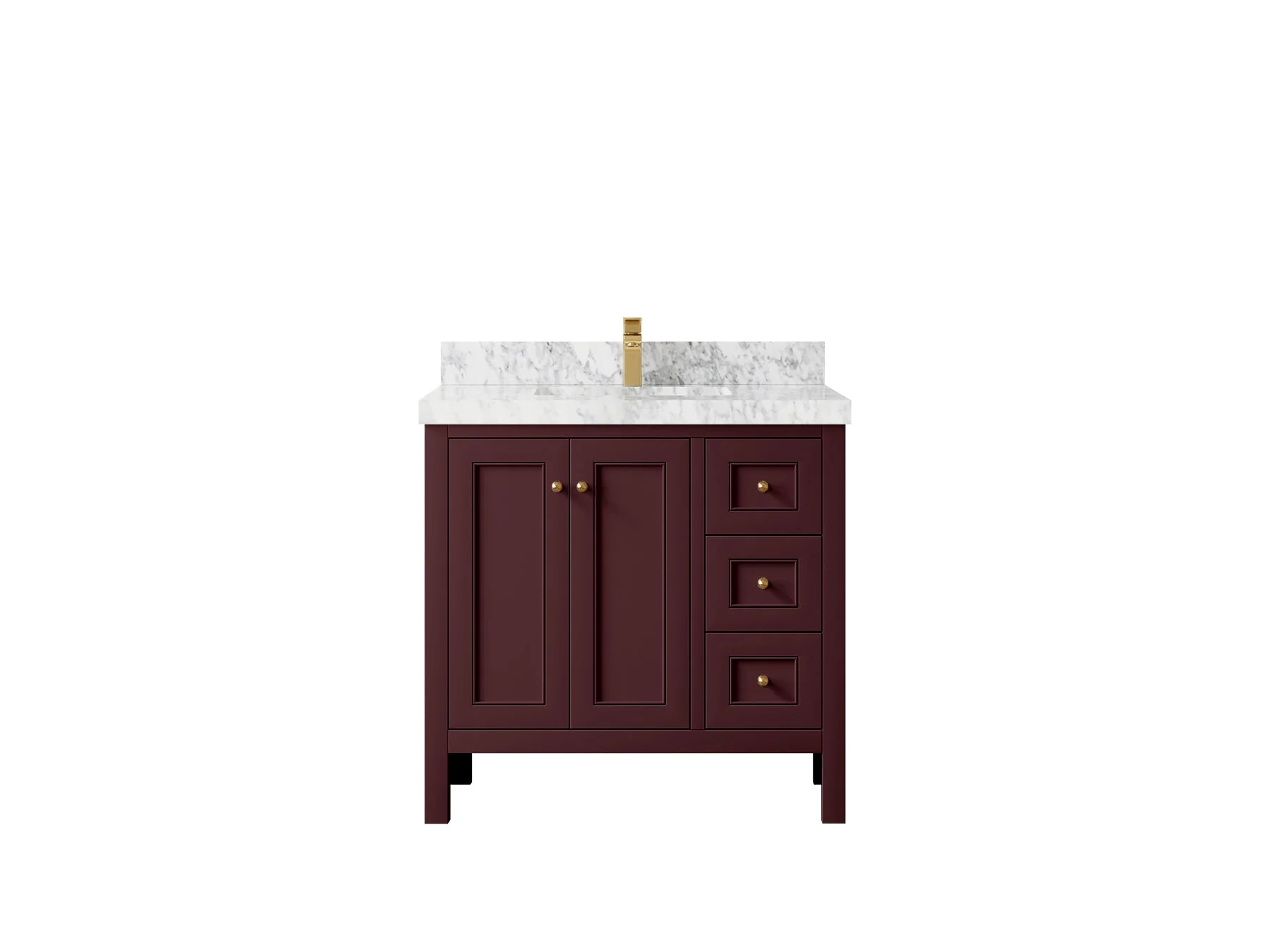 Nashville 36 in. W x 22 in. D Center Sink Bathroom Vanity - Image 21