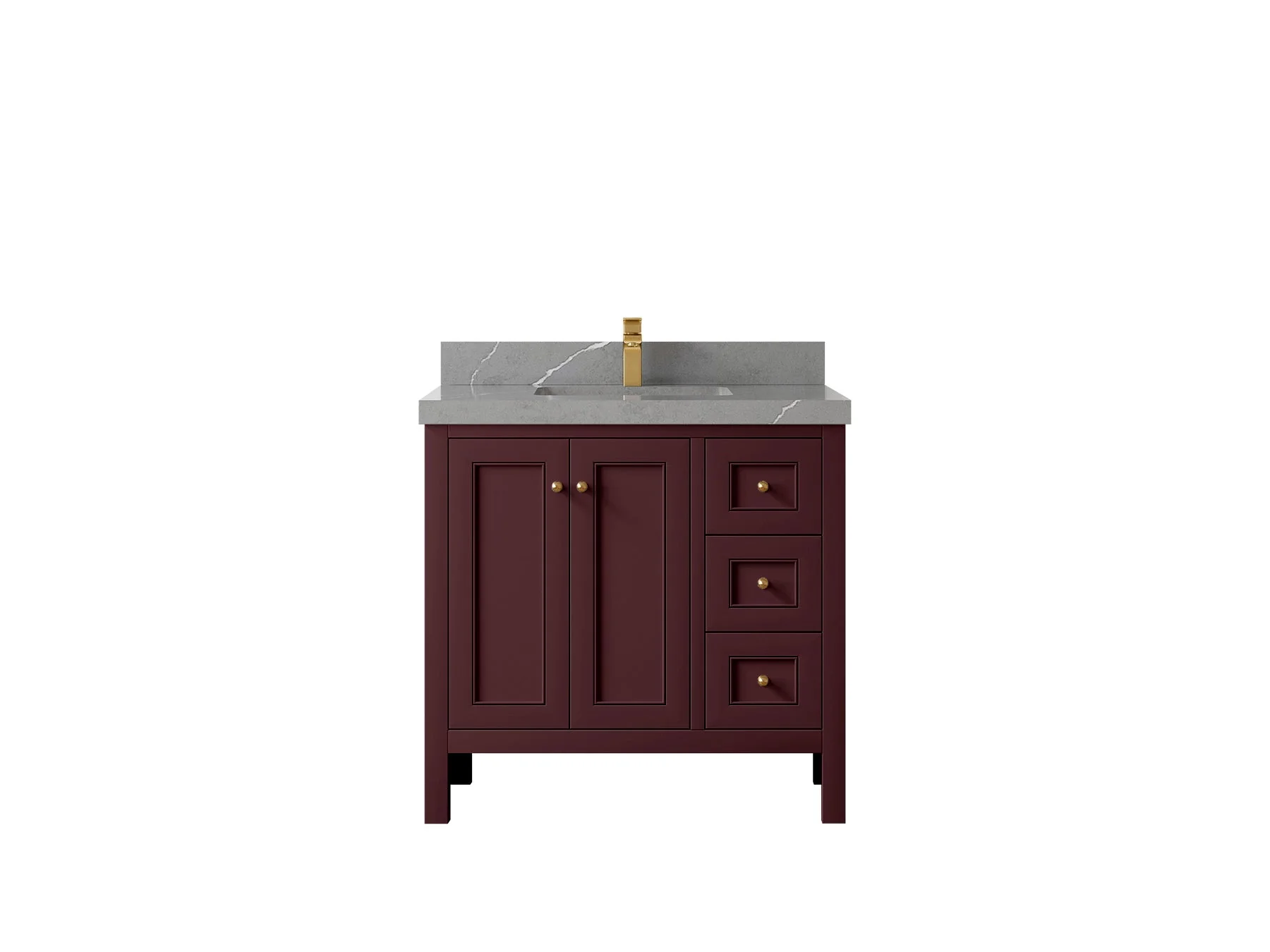 Nashville 36 in. W x 22 in. D Center Sink Bathroom Vanity - Image 29