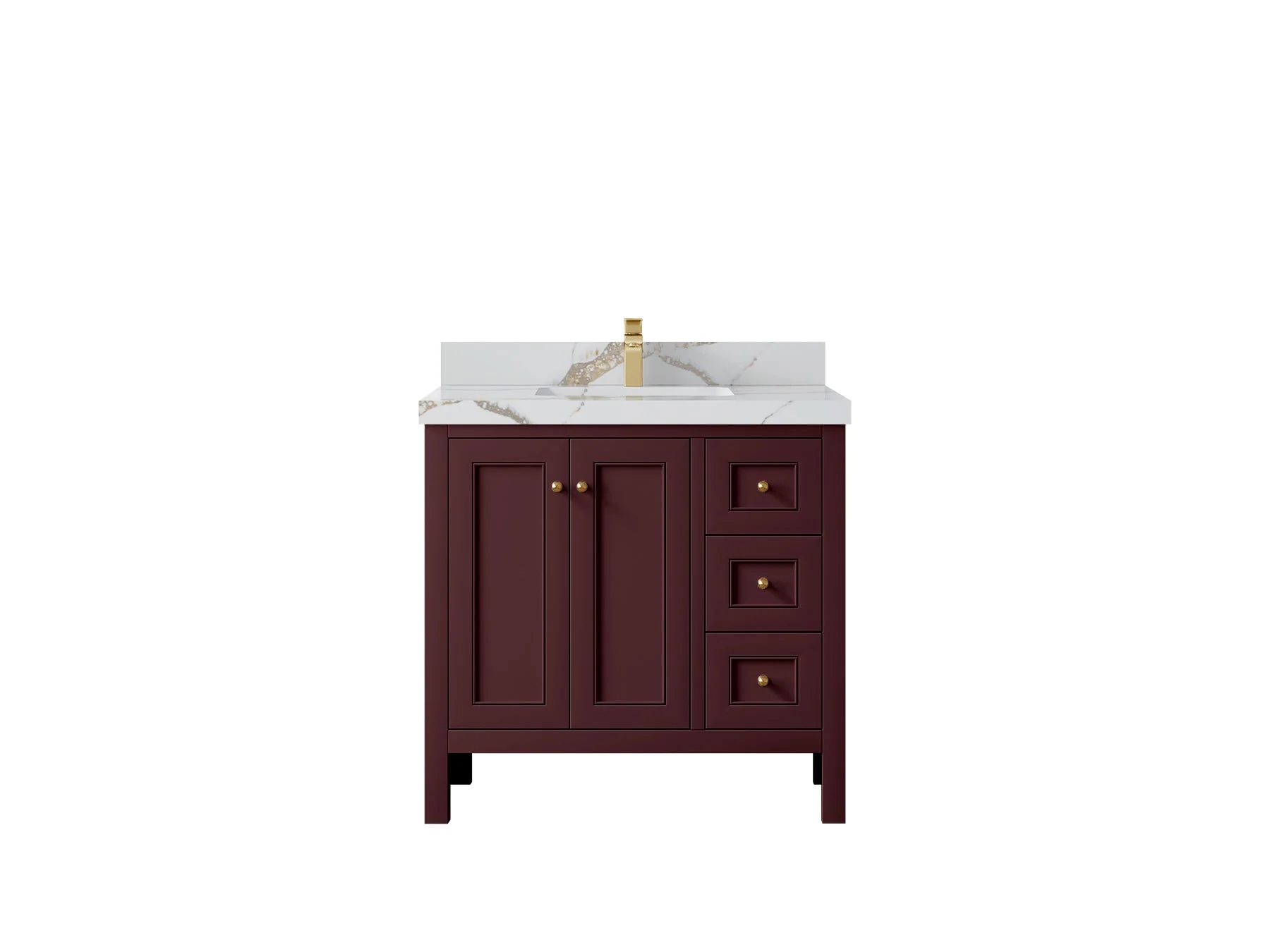 Nashville 36 in. W x 22 in. D Center Sink Bathroom Vanity - Image 37