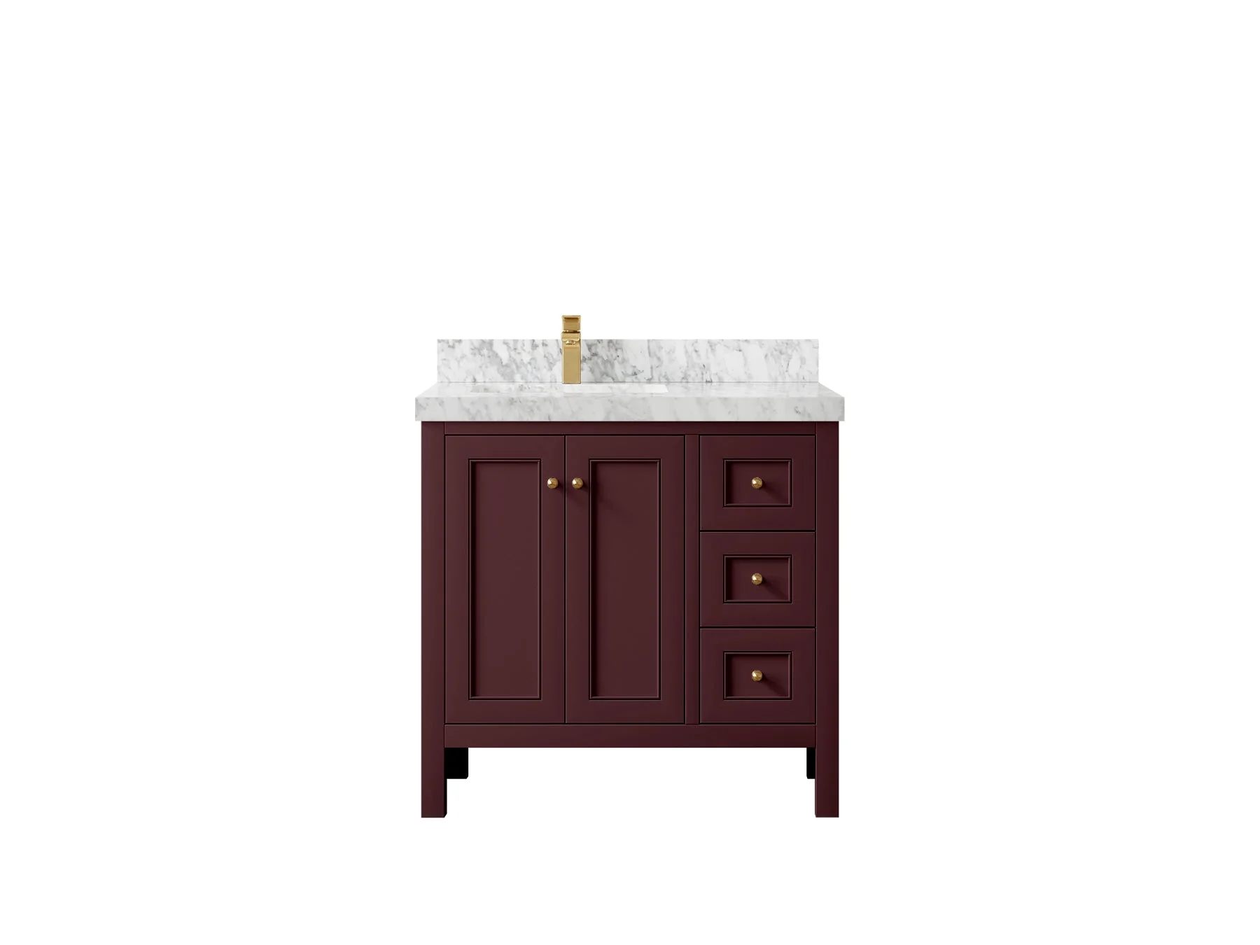 Nashville 36 in. W x 22 in. D Left Offset Sink Bathroom Vanity - Image 12