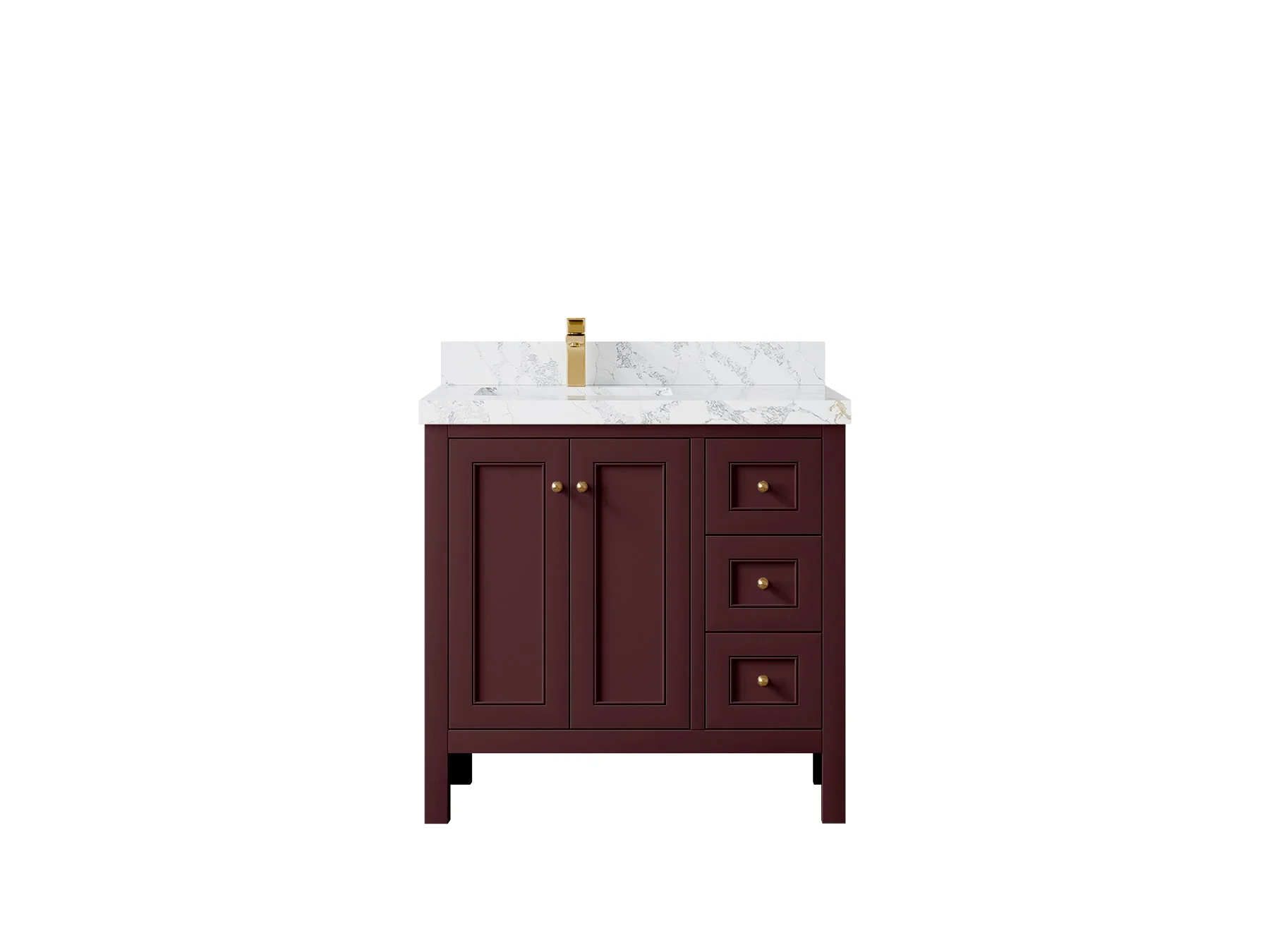 Nashville 36 in. W x 22 in. D Left Offset Sink Bathroom Vanity - Image 18