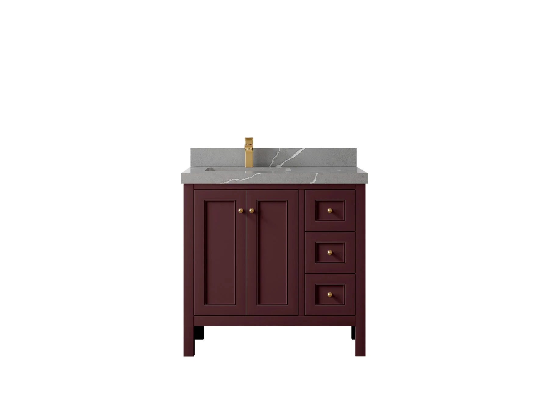 Nashville 36 in. W x 22 in. D Left Offset Sink Bathroom Vanity - Image 26
