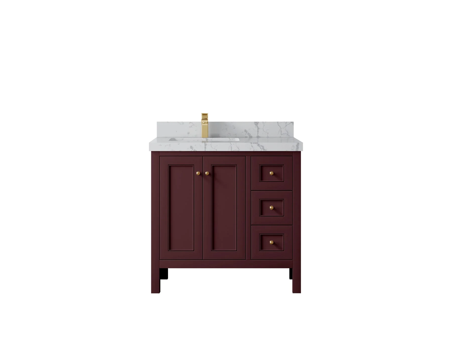 Nashville 36 in. W x 22 in. D Left Offset Sink Bathroom Vanity - Image 28