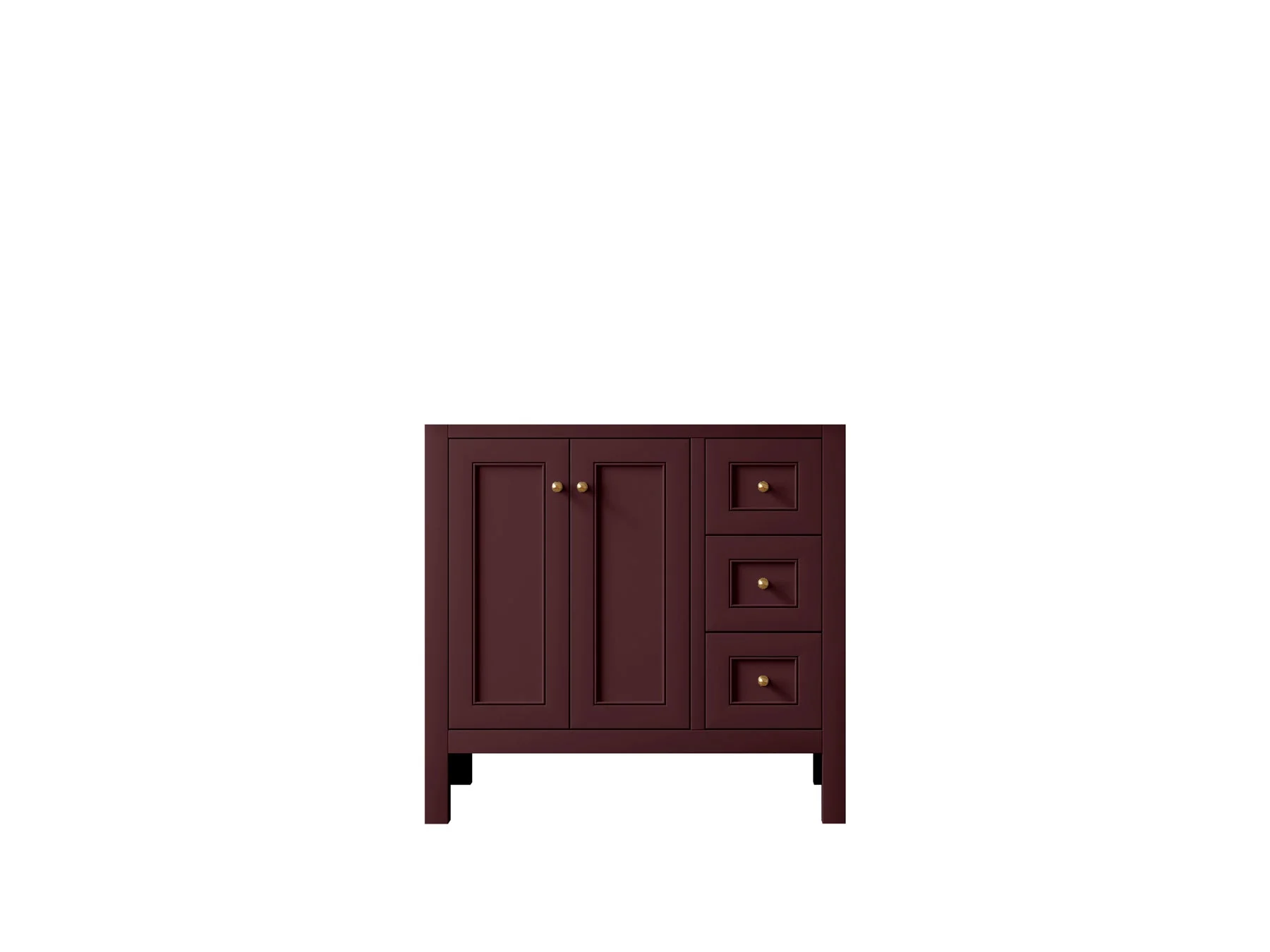 Nashville 36 in. W x 22 in. D Left Offset Sink Bathroom Vanity - Image 49