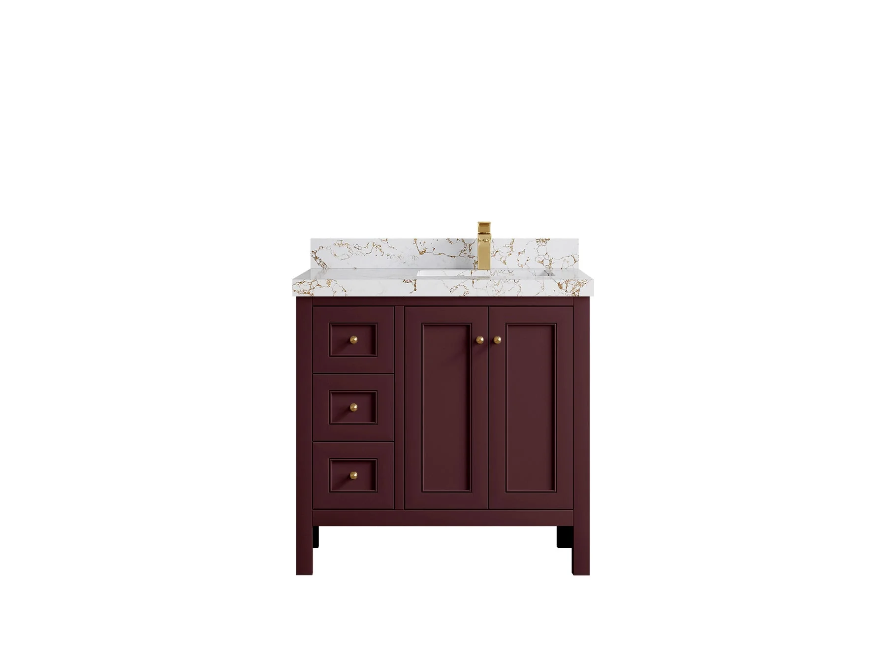 Nashville 36 in. W x 22 in D Right Offset Sink Bathroom Vanity - Image 18