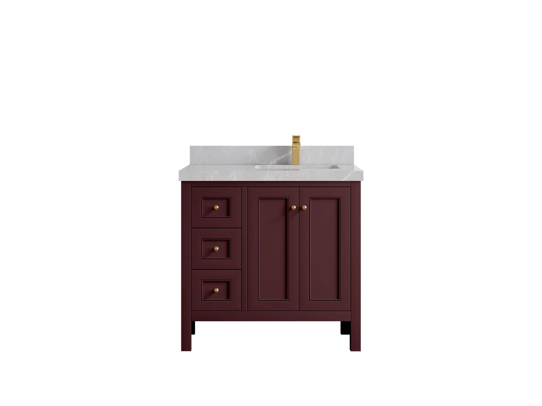 Nashville 36 in. W x 22 in D Right Offset Sink Bathroom Vanity - Image 40