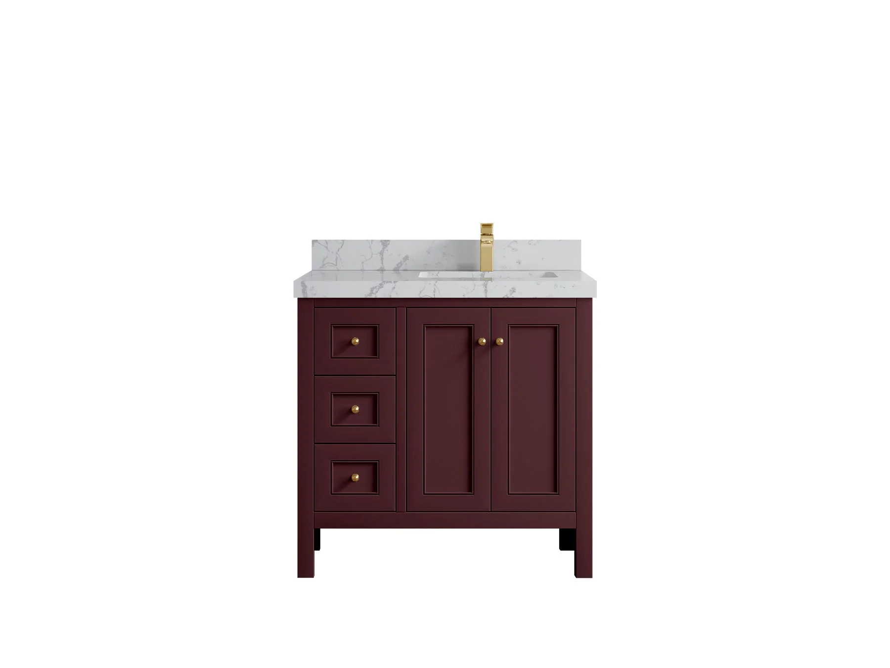 Nashville 36 in. W x 22 in D Right Offset Sink Bathroom Vanity - Image 44