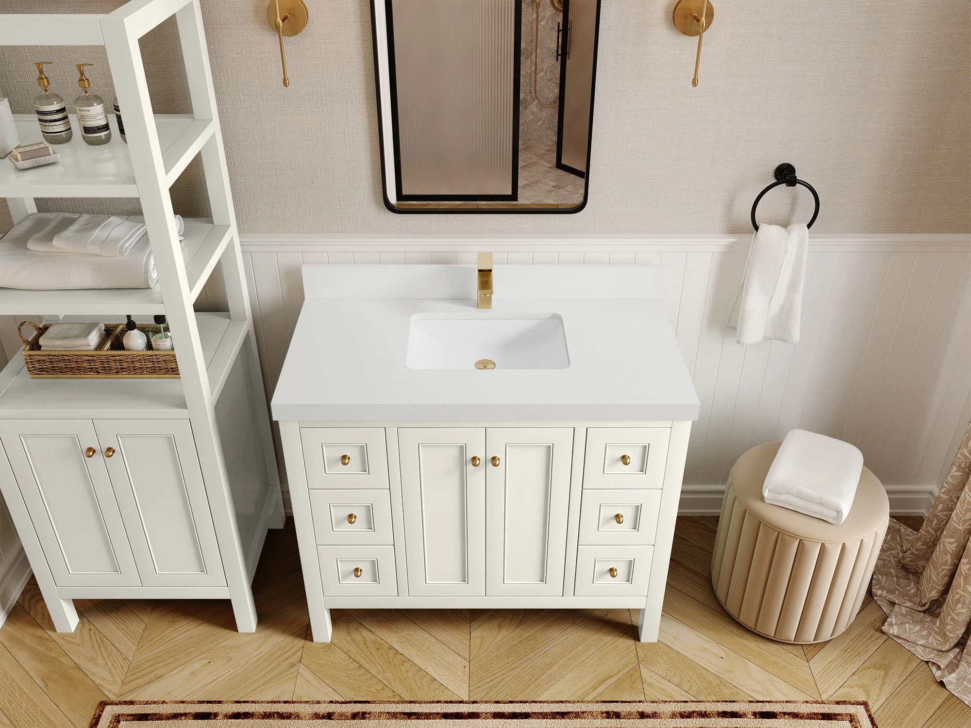 Nashville 42 in. W x 22 in. D Single Sink Bathroom Vanity - Image 34