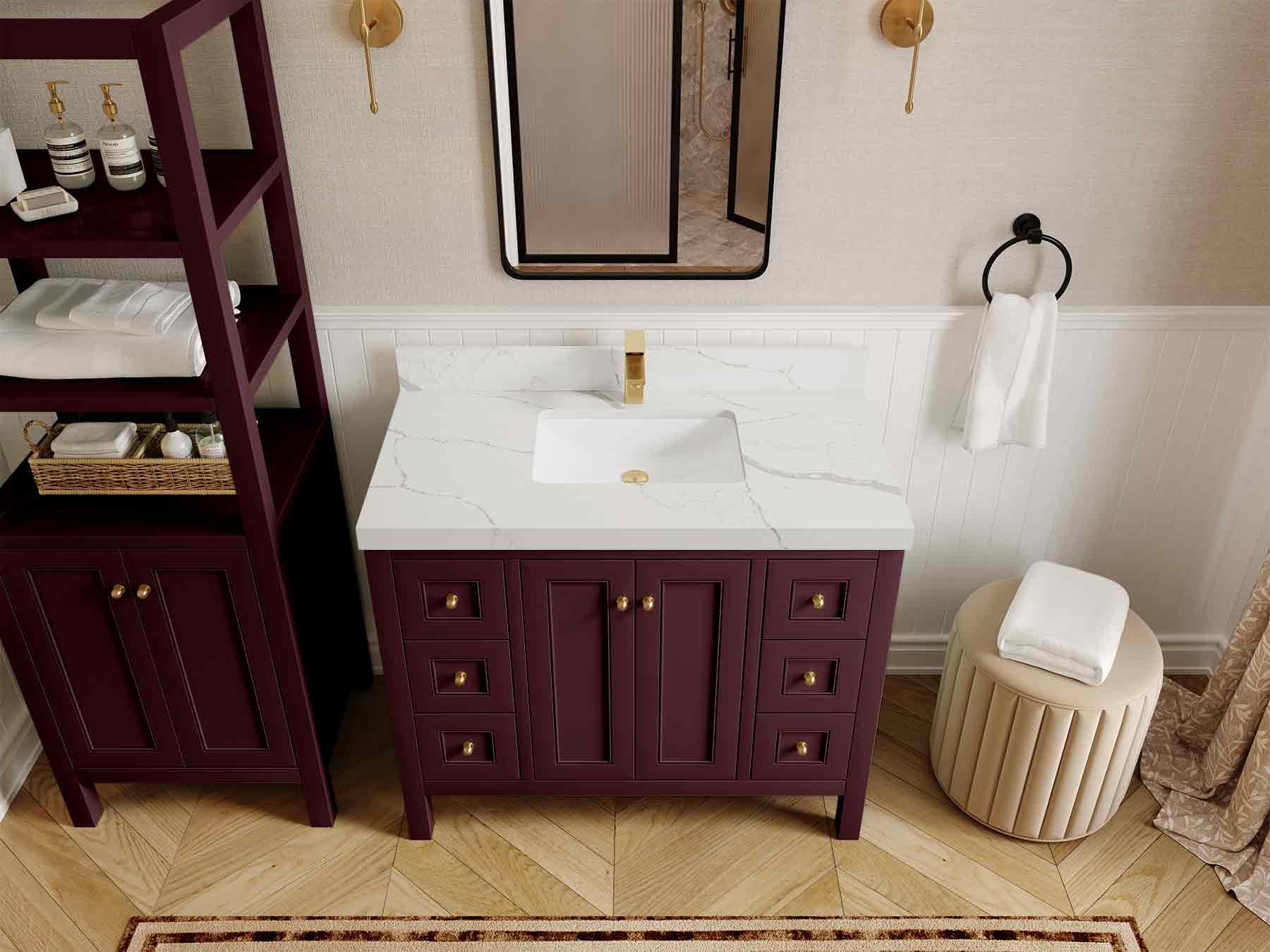 Nashville 42 in. W x 22 in. D Single Sink Bathroom Vanity - Image 19