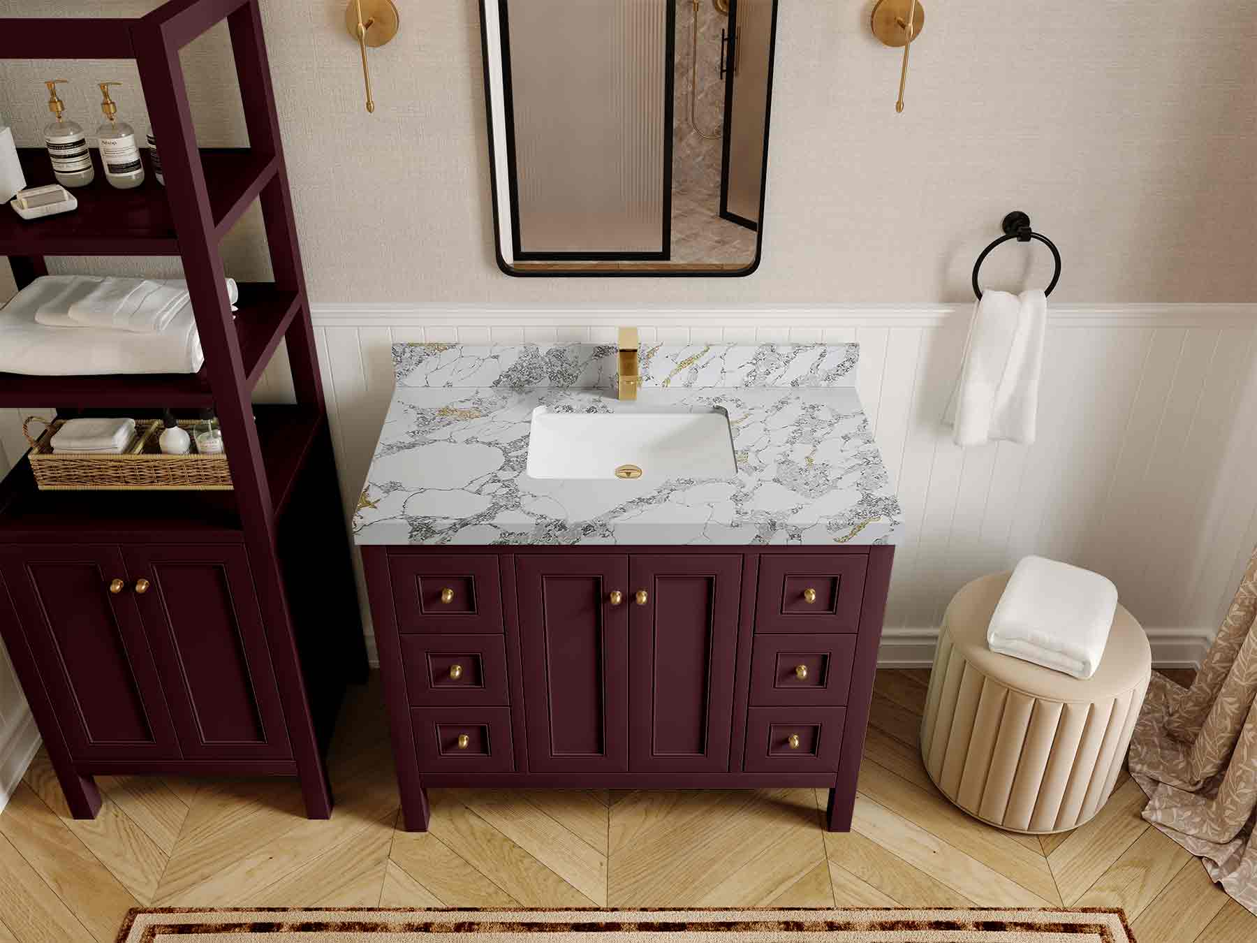 Nashville 42 in. W x 22 in. D Single Sink Bathroom Vanity - Image 23