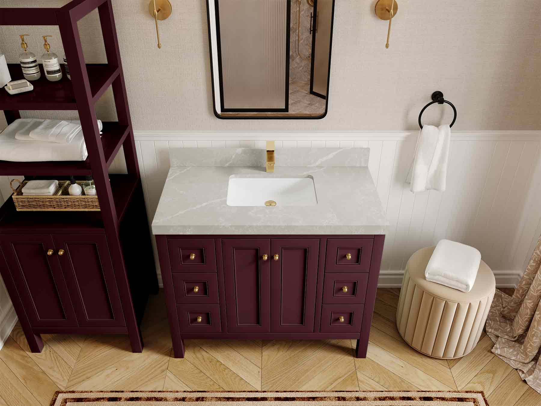 Nashville 42 in. W x 22 in. D Single Sink Bathroom Vanity - Image 35