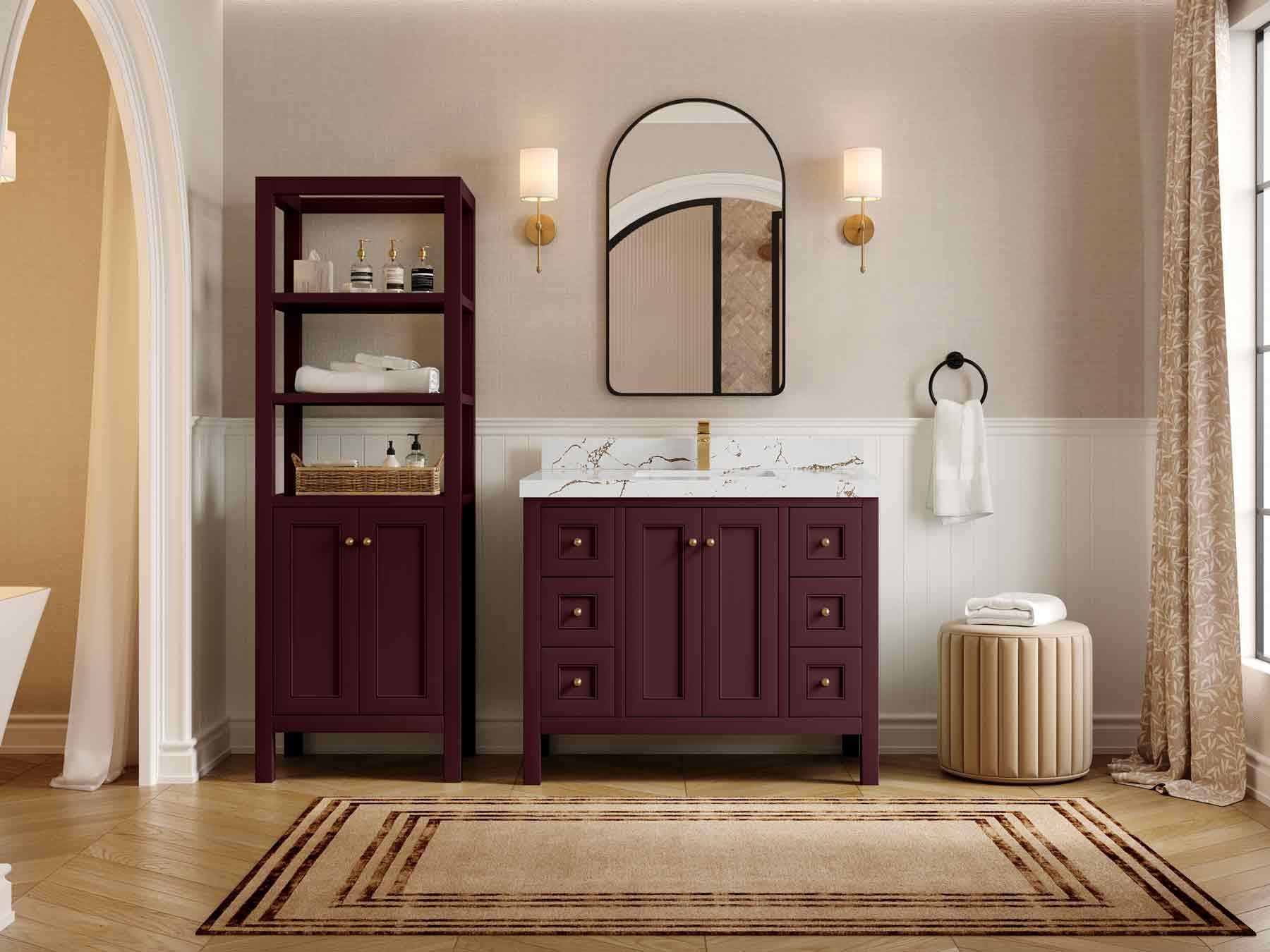 Nashville 42 in. W x 22 in. D Single Sink Bathroom Vanity - Image 4
