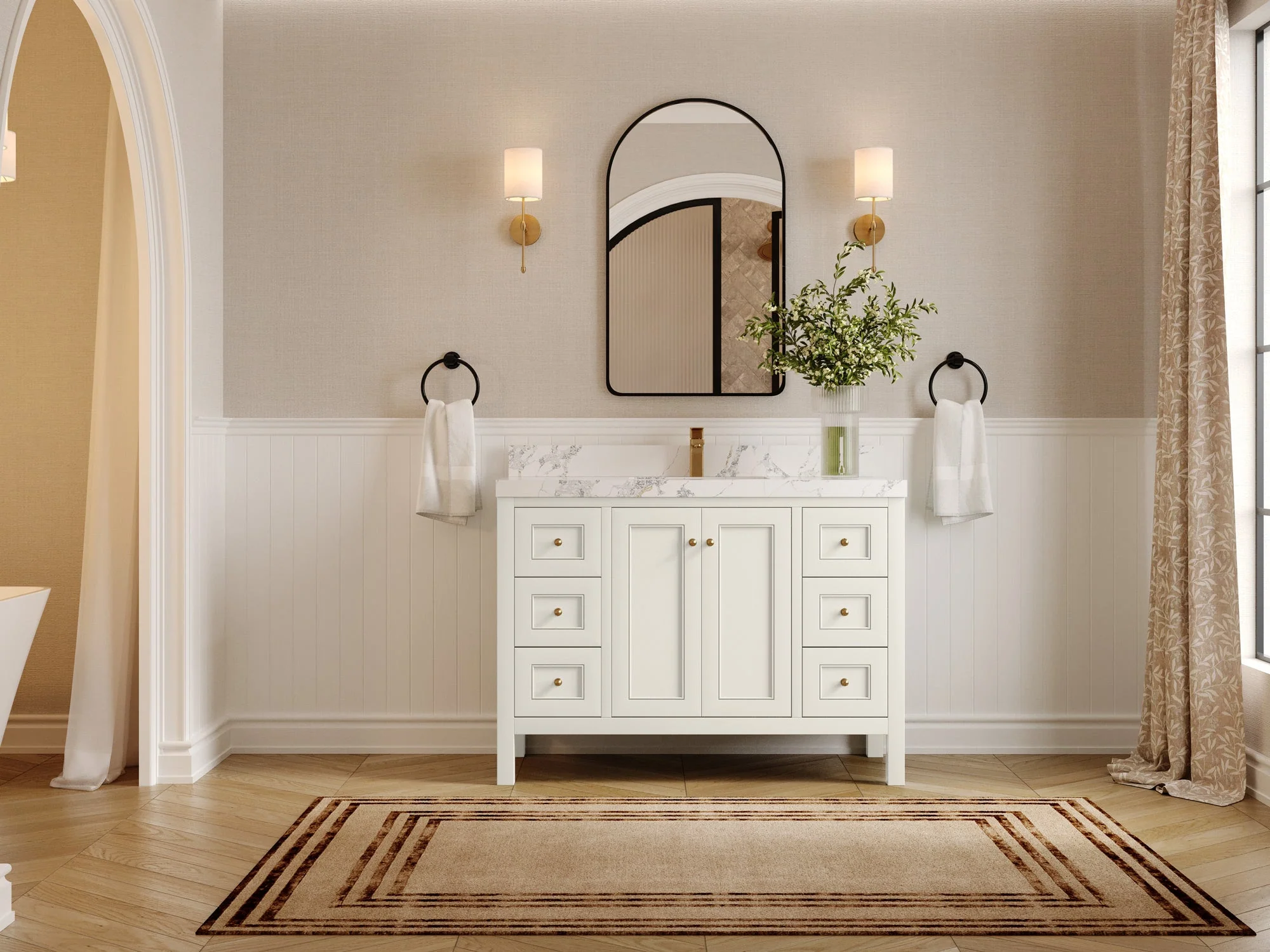 Nashville 48 in. W x 22 in. D Single Sink Bathroom Vanity - Image 4