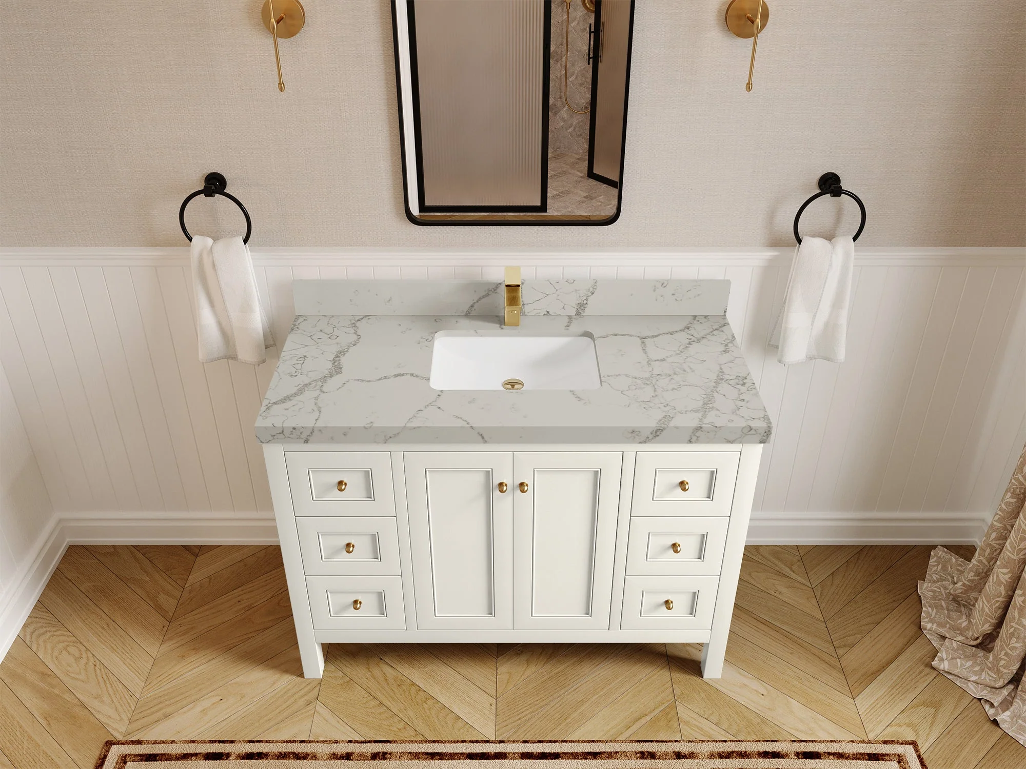 Nashville 48 in. W x 22 in. D Single Sink Bathroom Vanity - Image 42