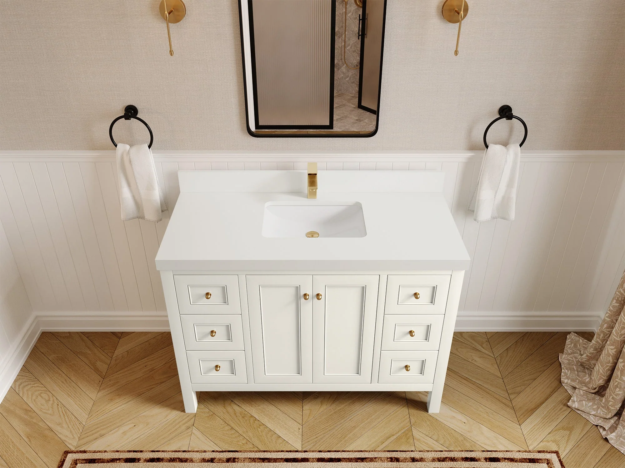 Nashville 48 in. W x 22 in. D Single Sink Bathroom Vanity - Image 44