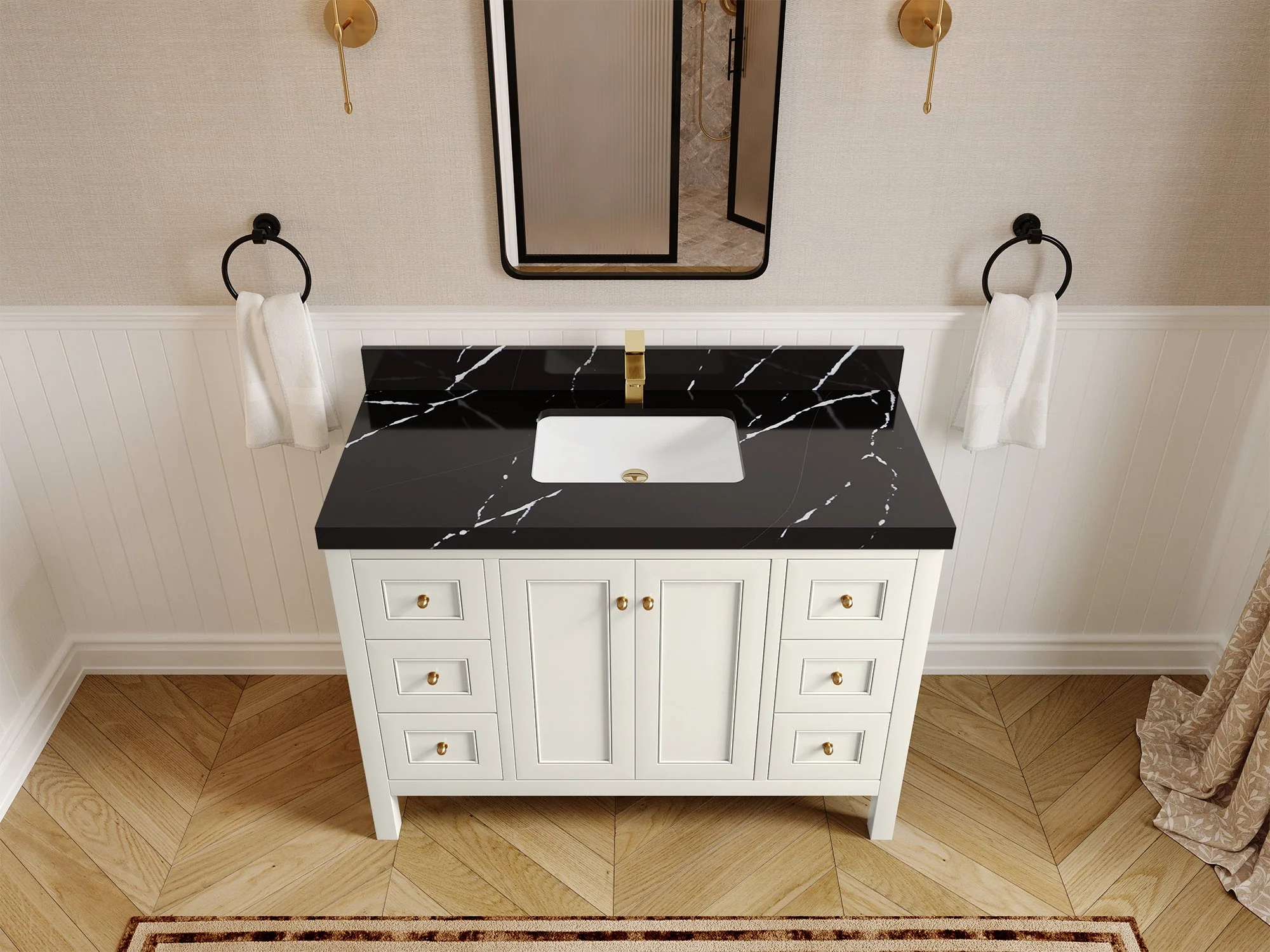 Nashville 48 in. W x 22 in. D Single Sink Bathroom Vanity - Image 46