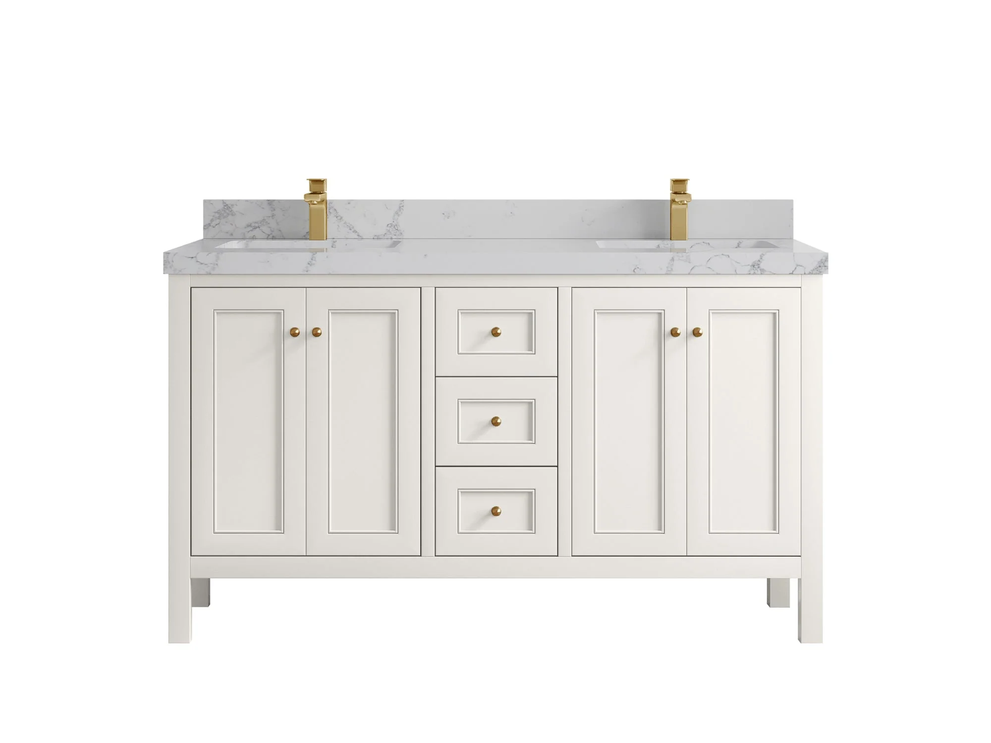 Nashville 60 in. W x 22 in. D Double Sink Bathroom Vanity - Image 13
