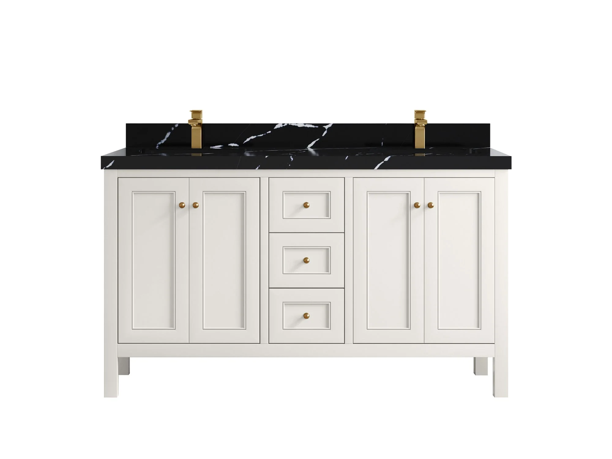 Nashville 60 in. W x 22 in. D Double Sink Bathroom Vanity - Image 17