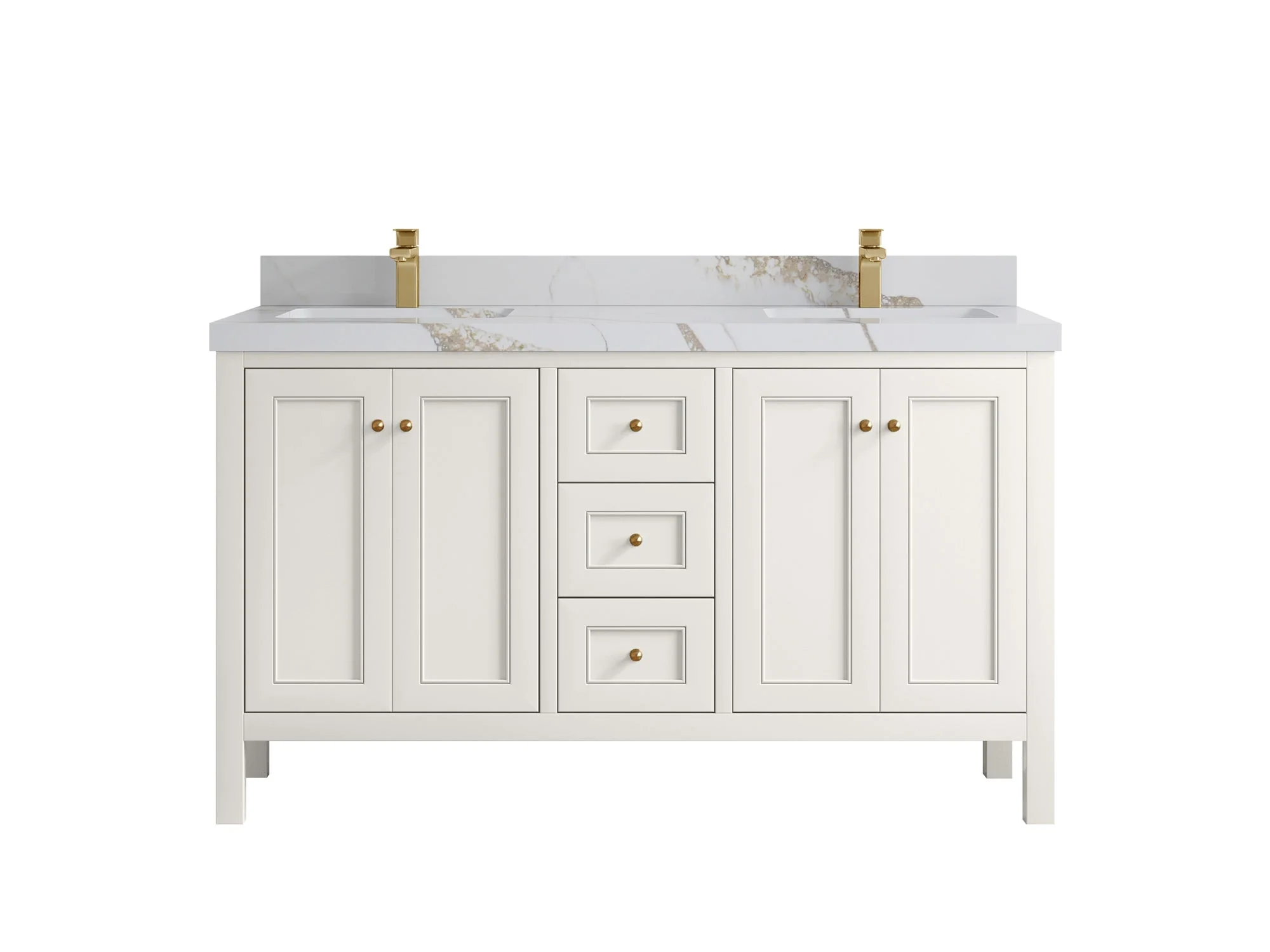 Nashville 60 in. W x 22 in. D Double Sink Bathroom Vanity - Image 19