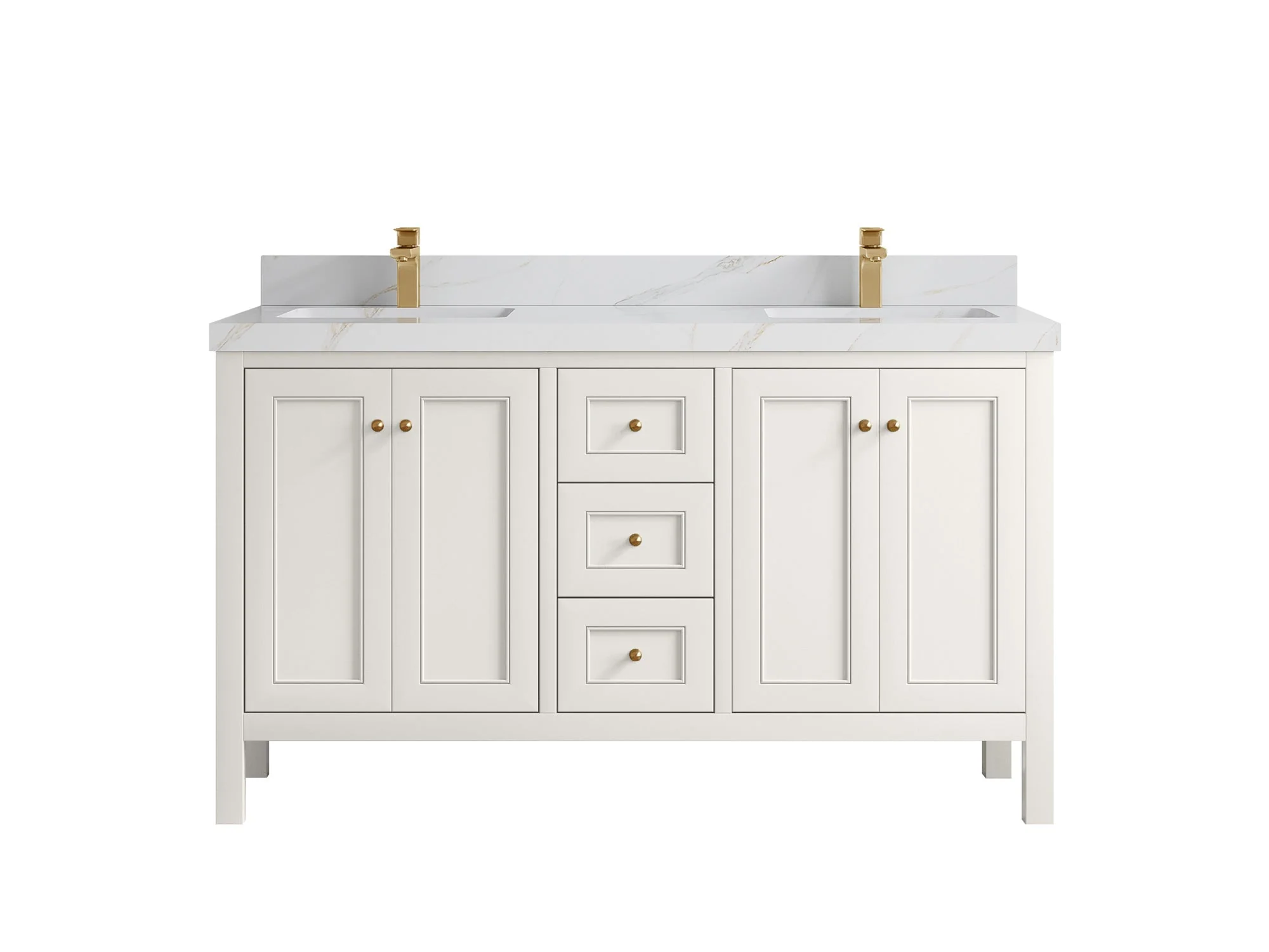 Nashville 60 in. W x 22 in. D Double Sink Bathroom Vanity - Image 27