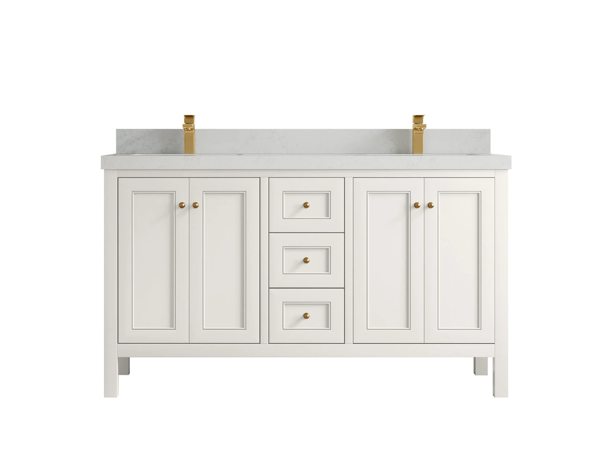 Nashville 60 in. W x 22 in. D Double Sink Bathroom Vanity - Image 31