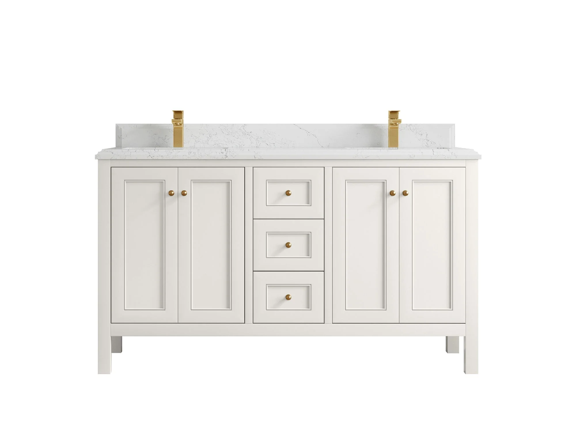 Nashville 60 in. W x 22 in. D Double Sink Bathroom Vanity - Image 35
