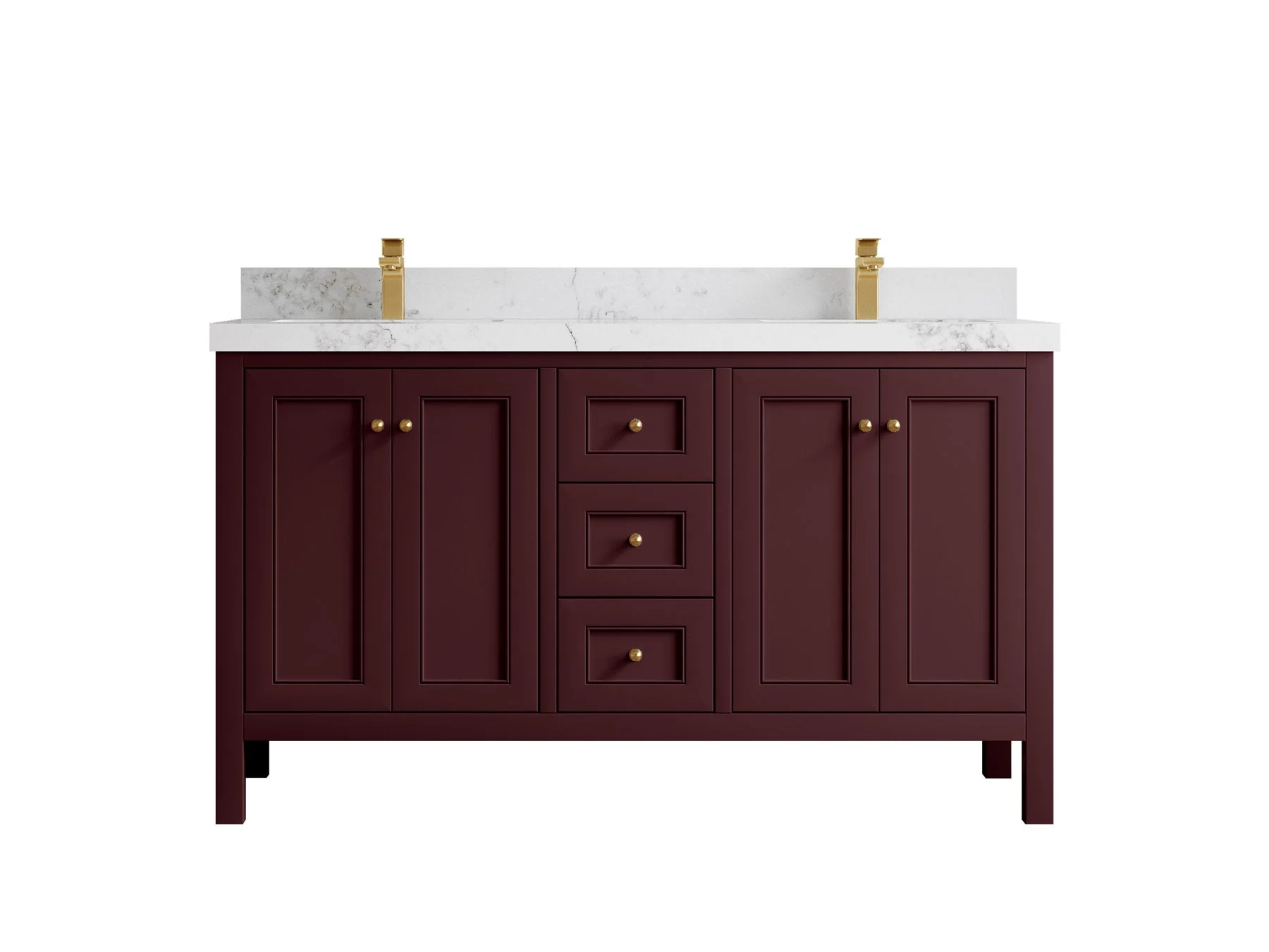 Nashville 60 in. W x 22 in. D Double Sink Bathroom Vanity - Image 14