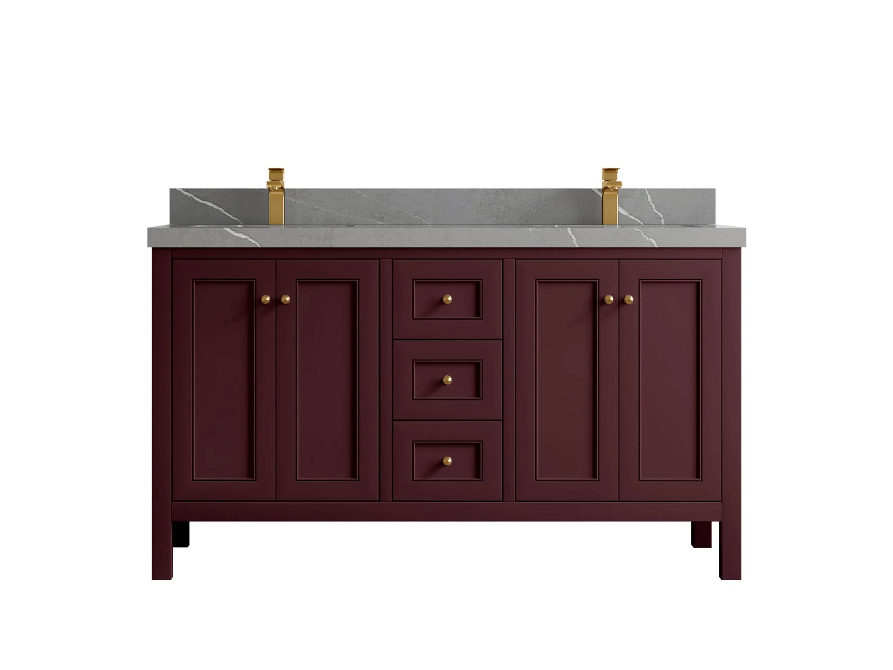 Nashville 60 in. W x 22 in. D Double Sink Bathroom Vanity - Image 16