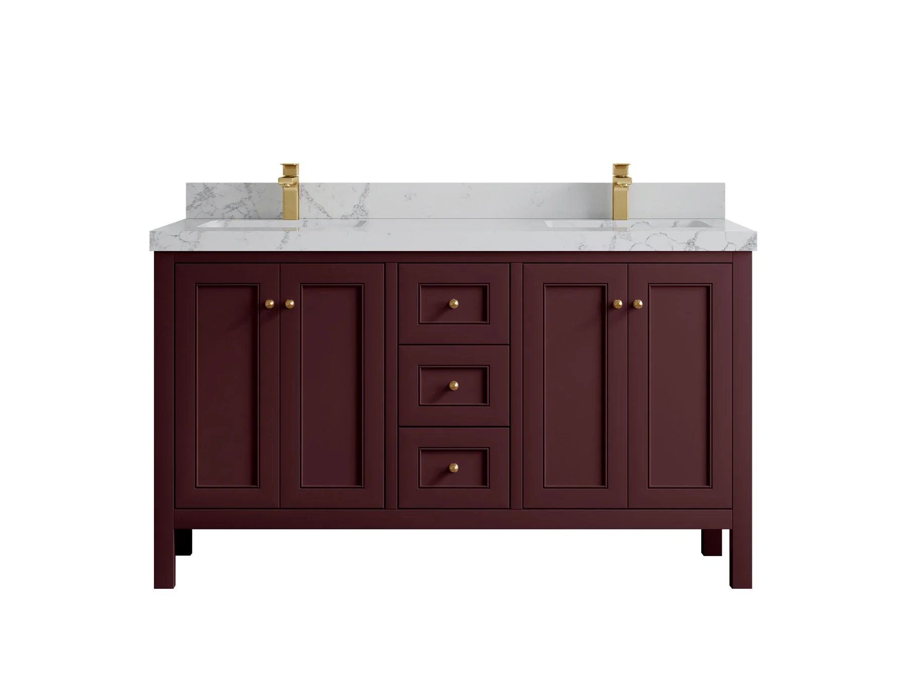 Nashville 60 in. W x 22 in. D Double Sink Bathroom Vanity - Image 18