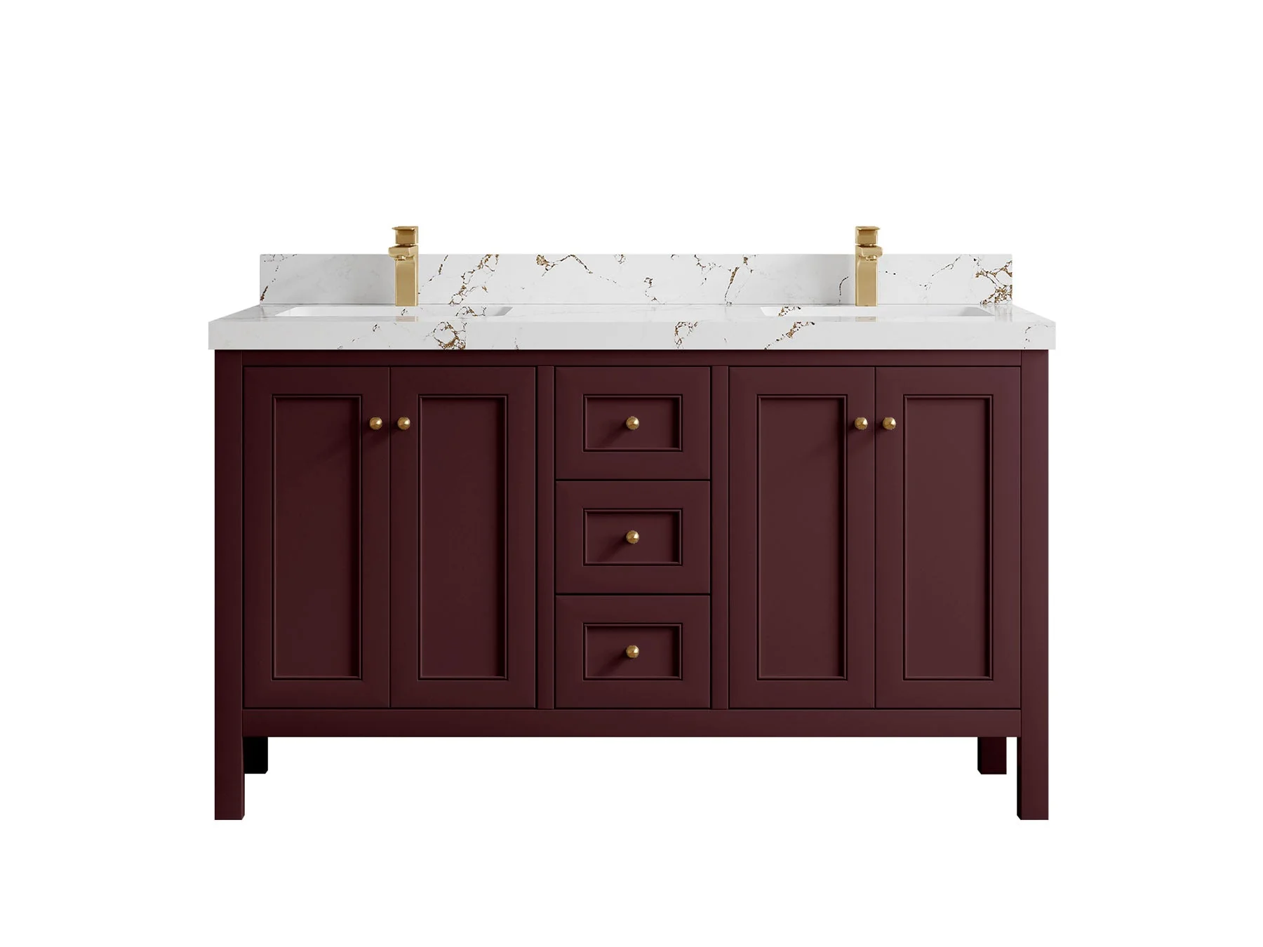 Nashville 60 in. W x 22 in. D Double Sink Bathroom Vanity - Image 20