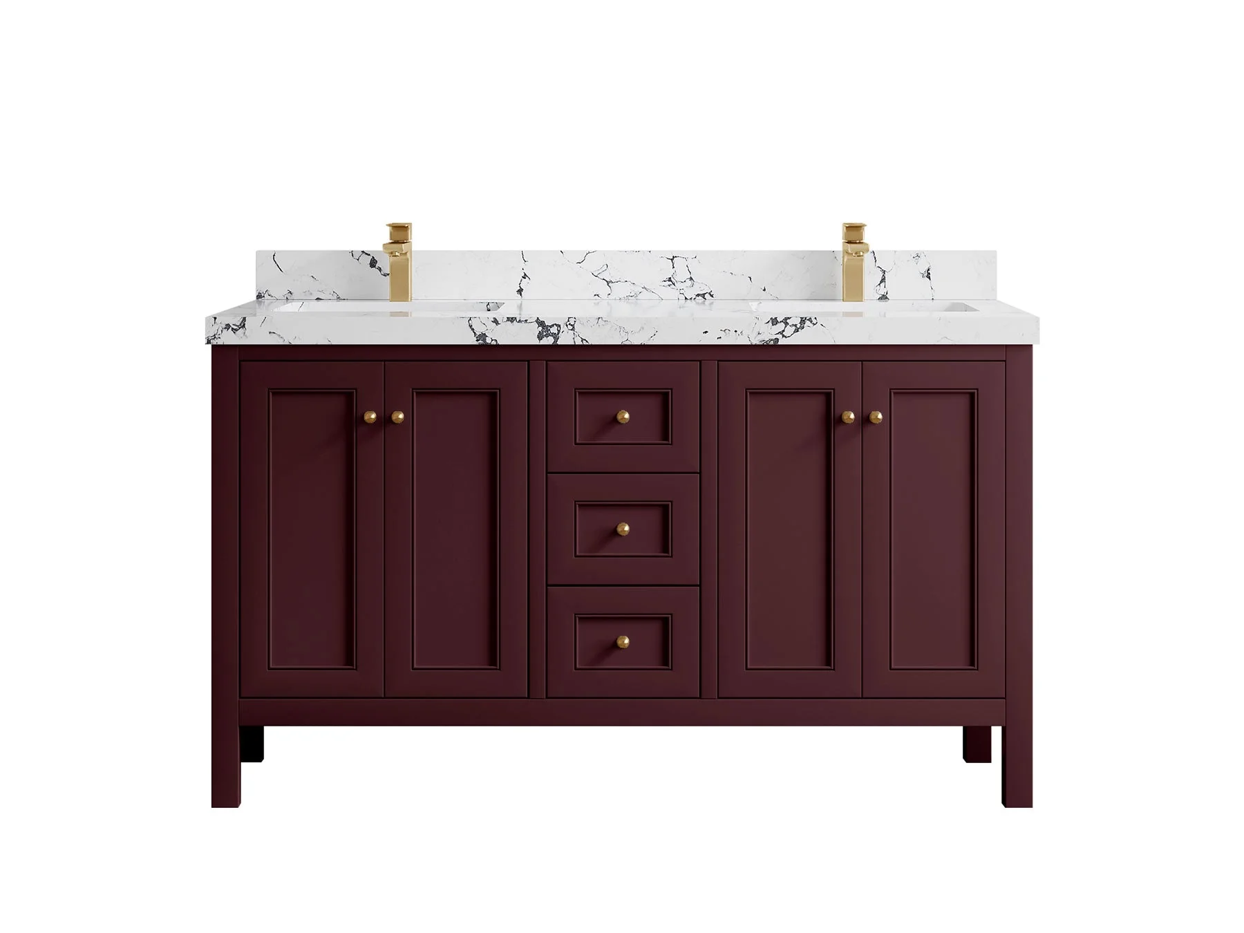 Nashville 60 in. W x 22 in. D Double Sink Bathroom Vanity - Image 22