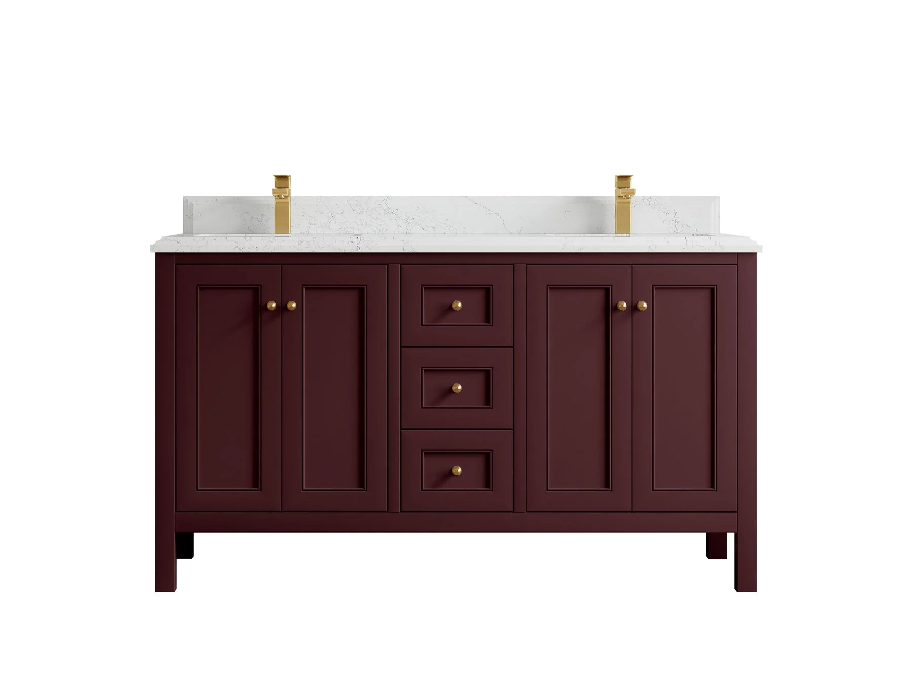 Nashville 60 in. W x 22 in. D Double Sink Bathroom Vanity - Image 24