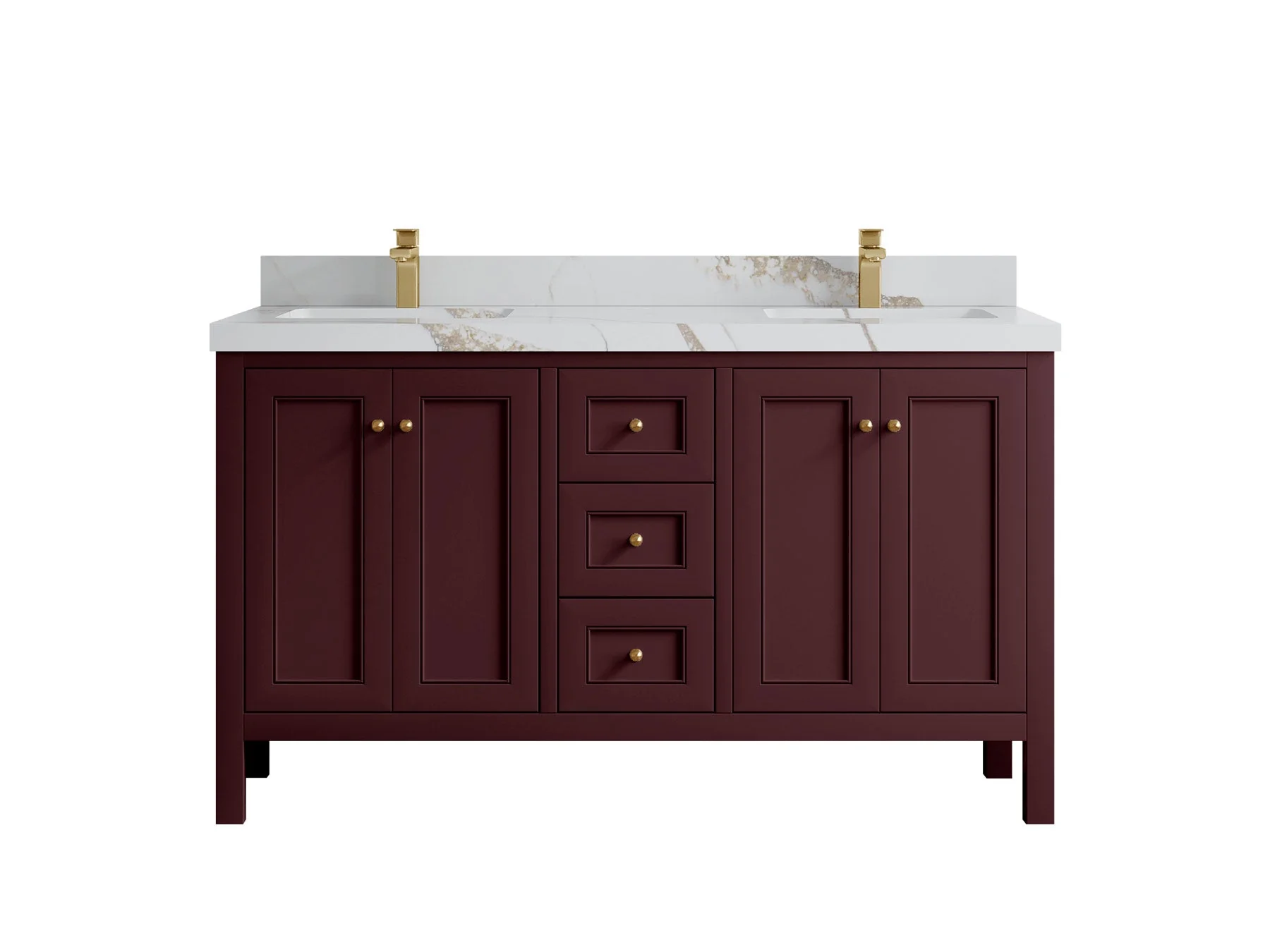 Nashville 60 in. W x 22 in. D Double Sink Bathroom Vanity - Image 28