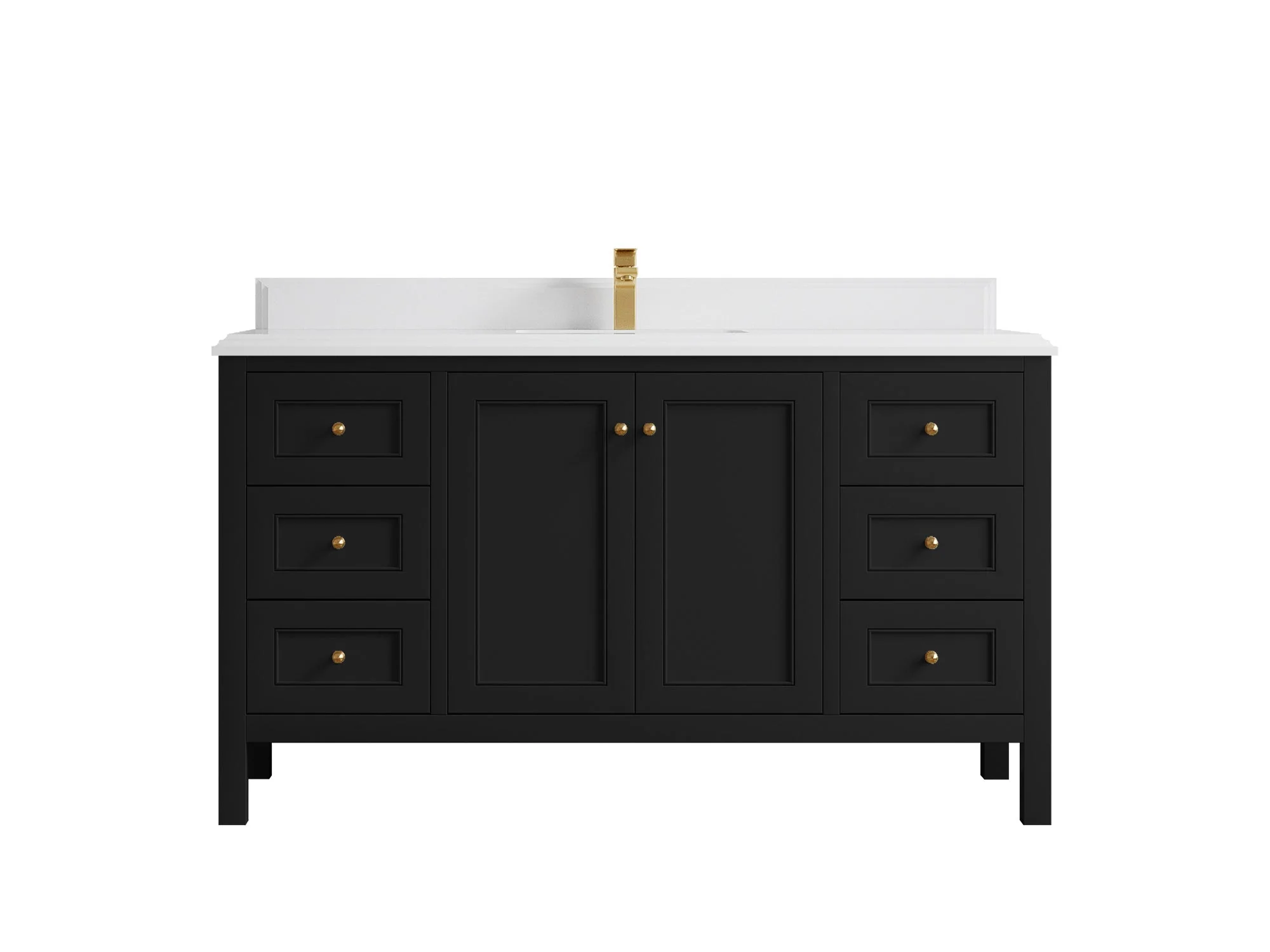 Nashville 60 in. W x 22 in. D Single Sink Bathroom Vanity - Image 21