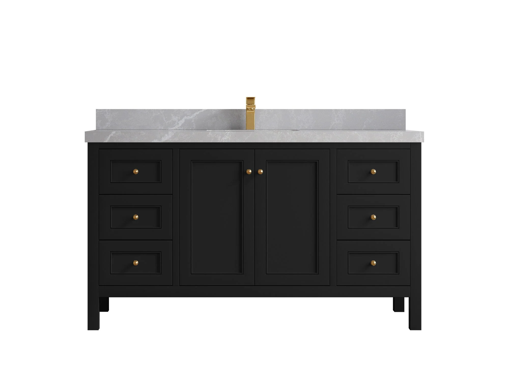 Nashville 60 in. W x 22 in. D Single Sink Bathroom Vanity - Image 23